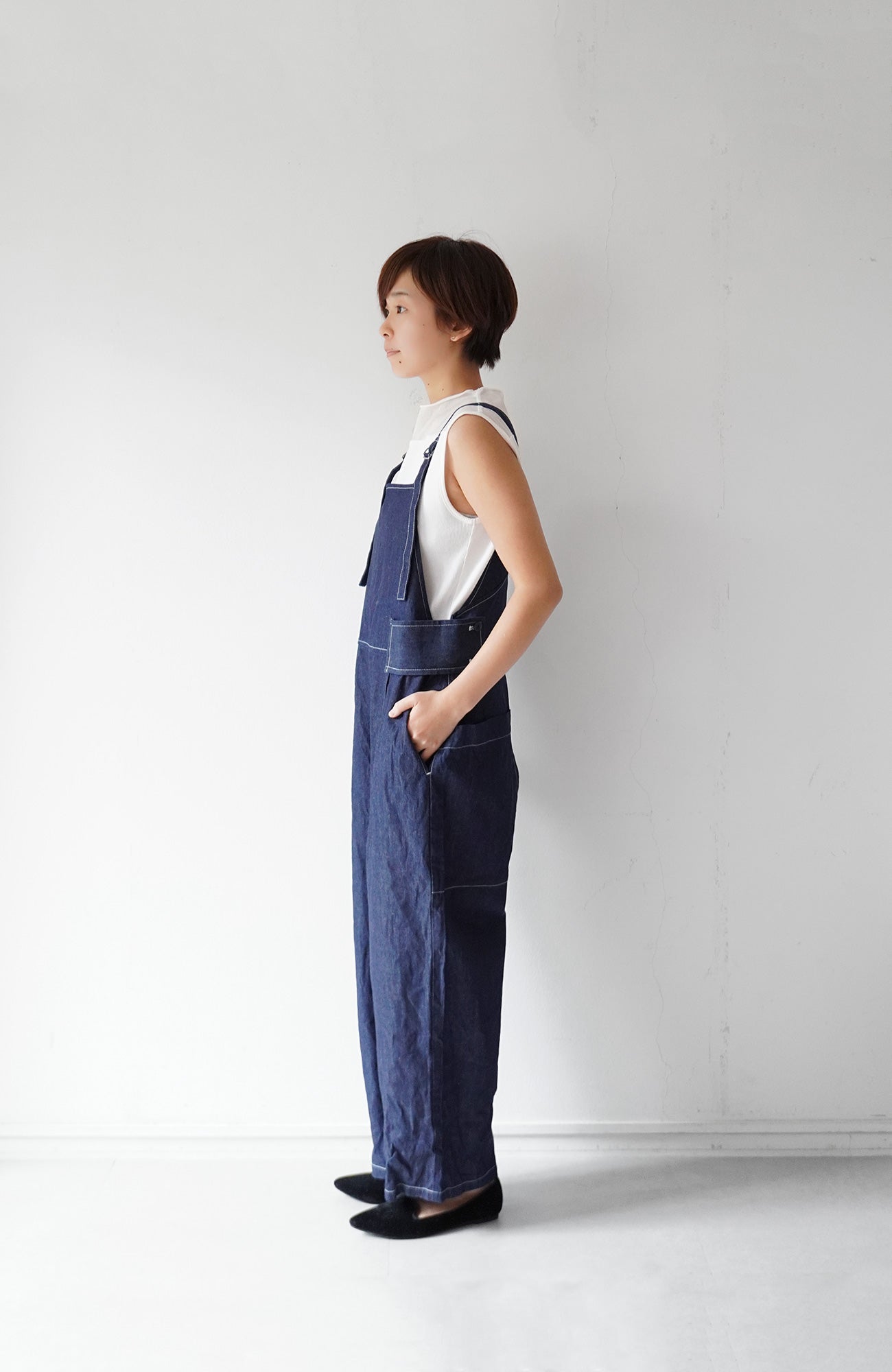 Sheer roll neck telecom sleeveless (2024 Spring Collection)