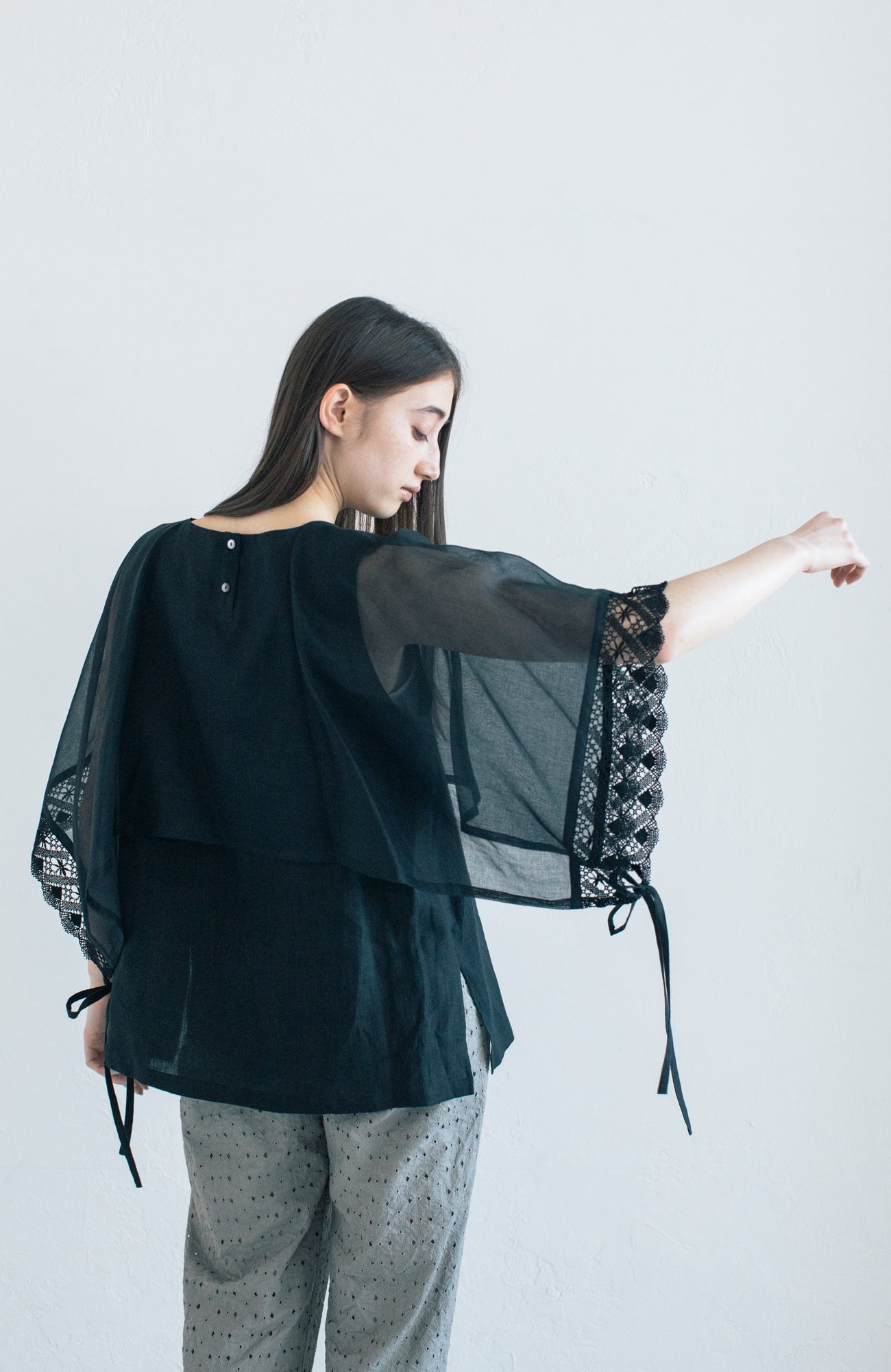 Cape blouse