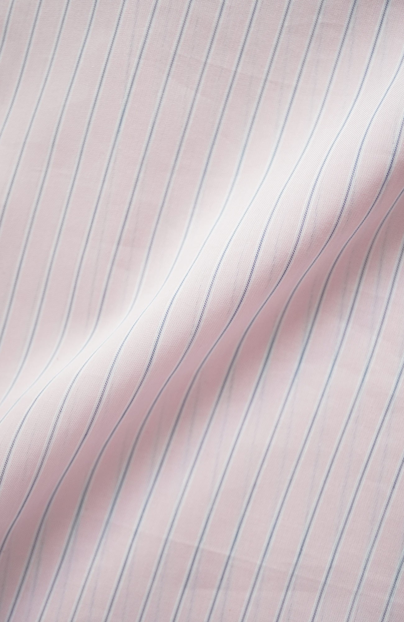 Striped band collar shirt