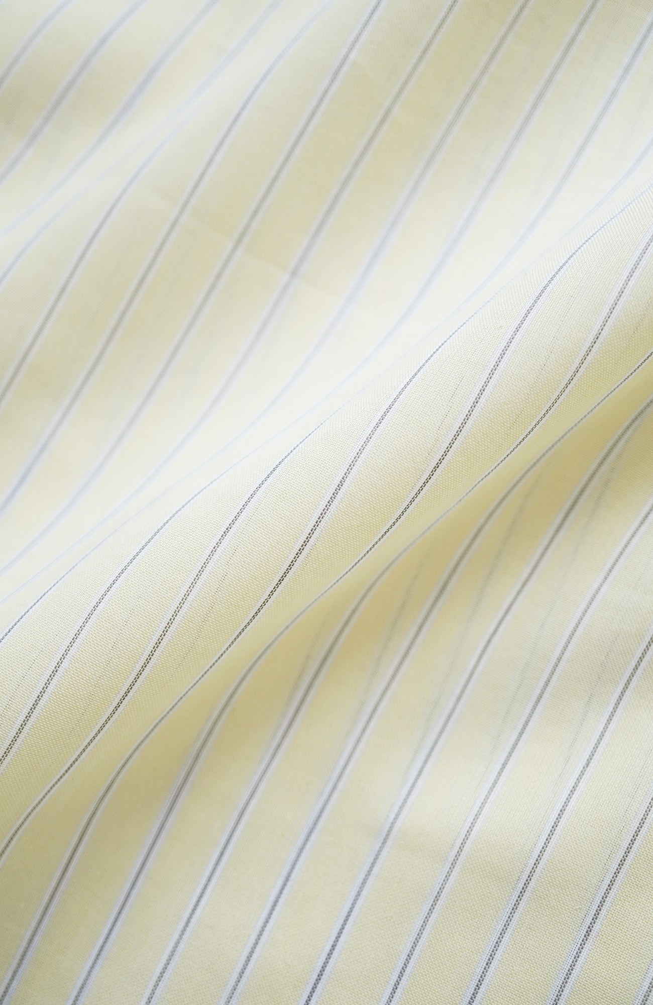 Striped band collar shirt