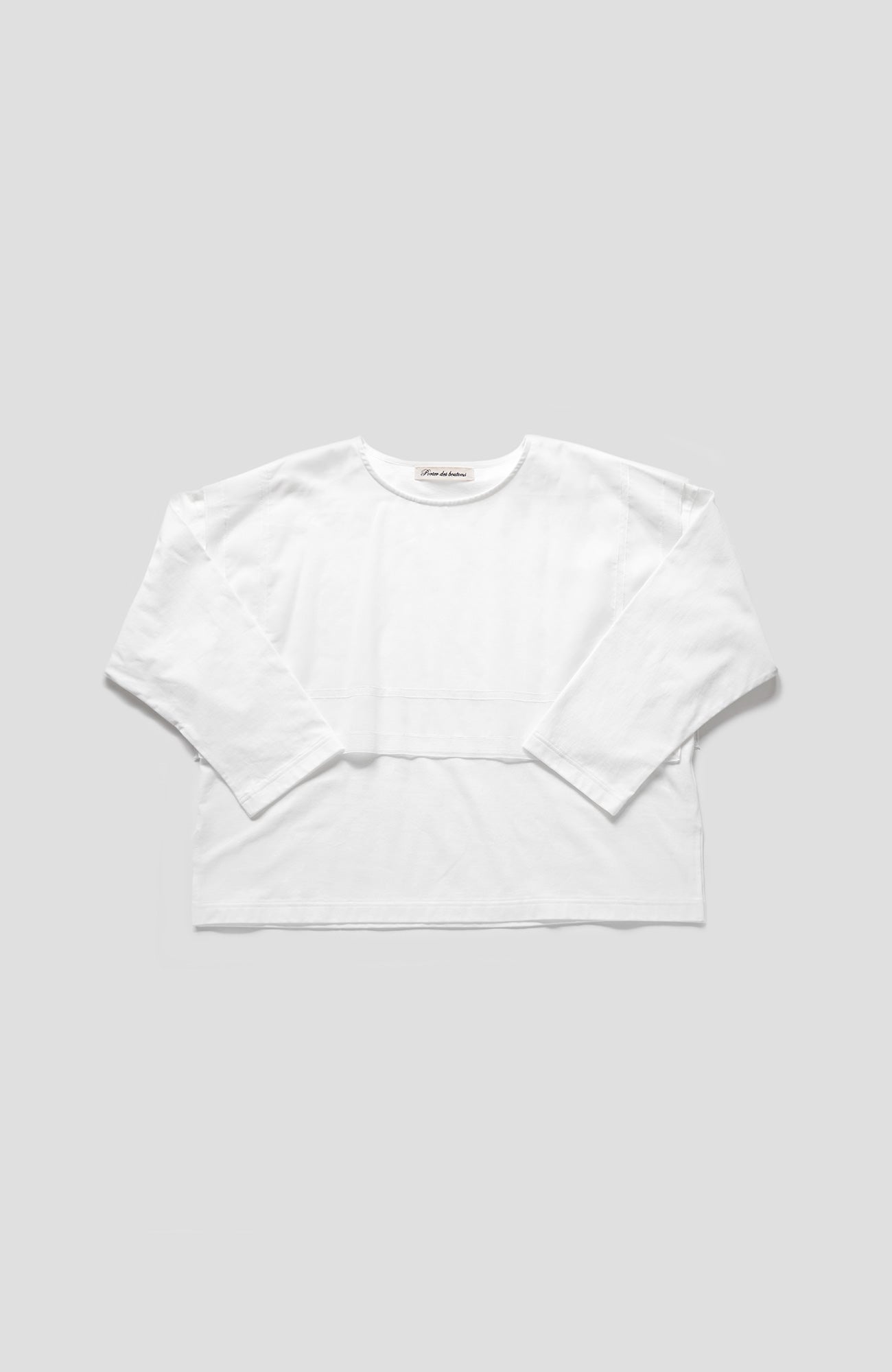 Square collar pullover
