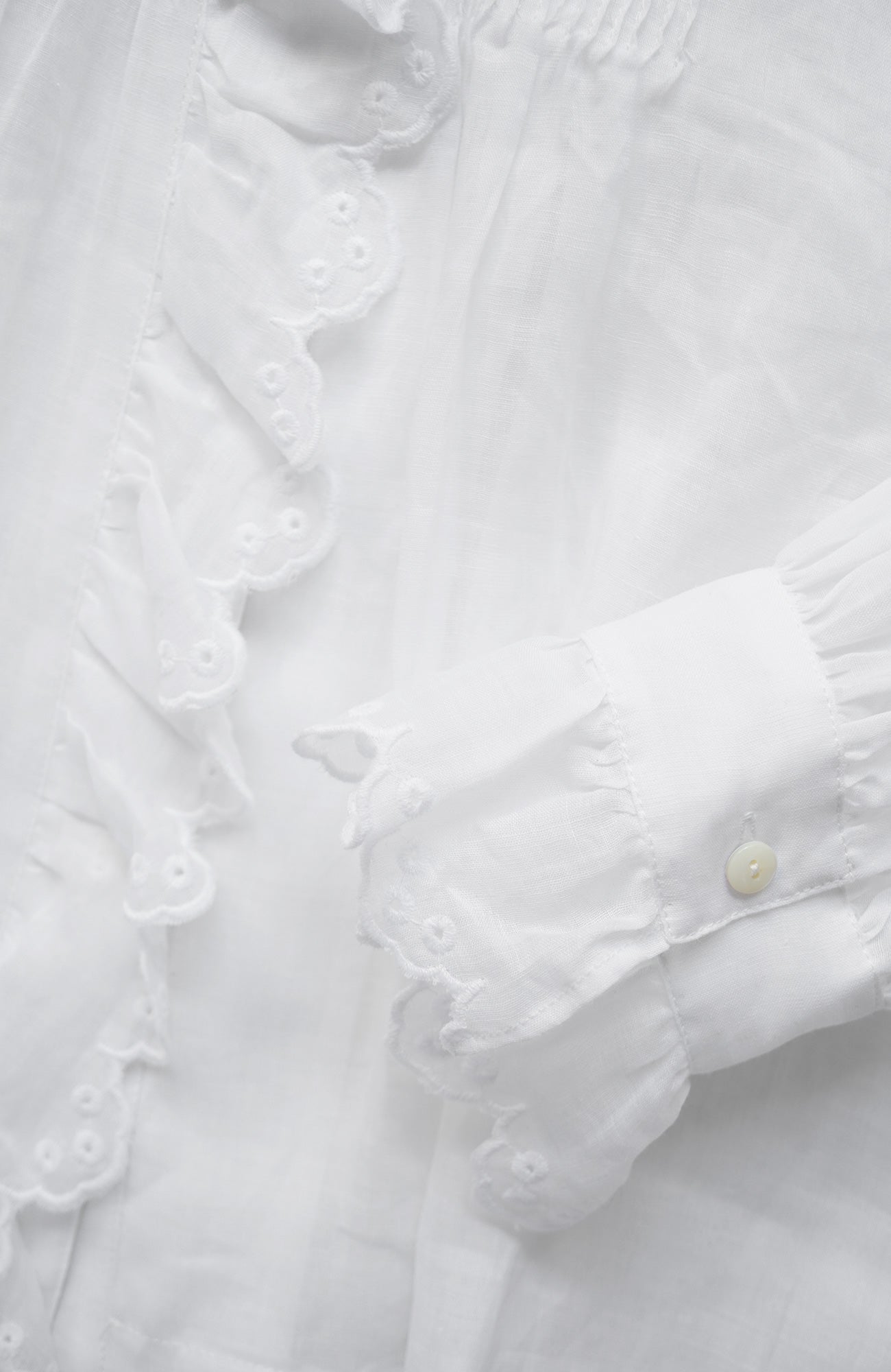 Bowler scallop ruffle blouse