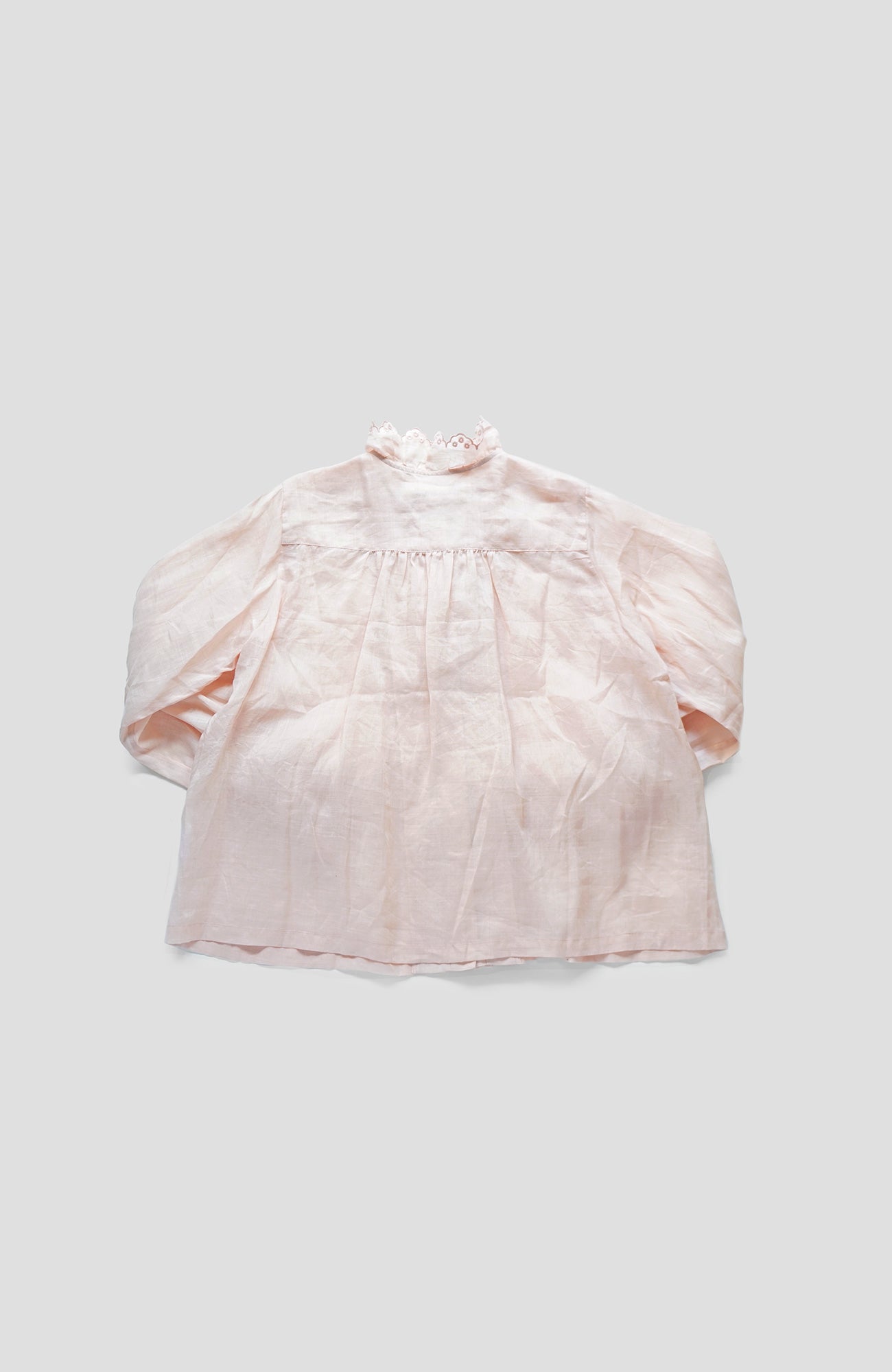Bowler scallop ruffle blouse