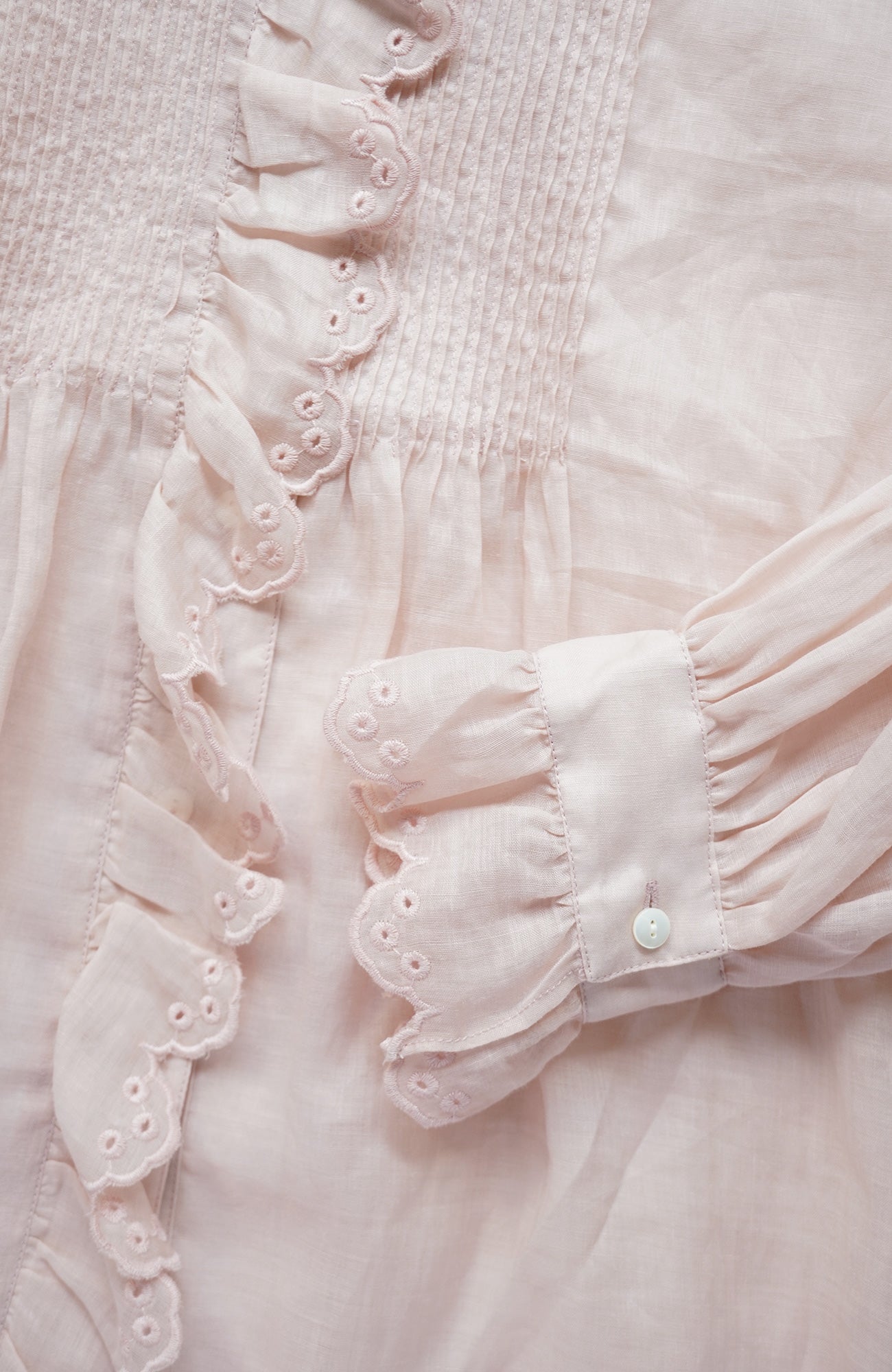 Bowler scallop ruffle blouse