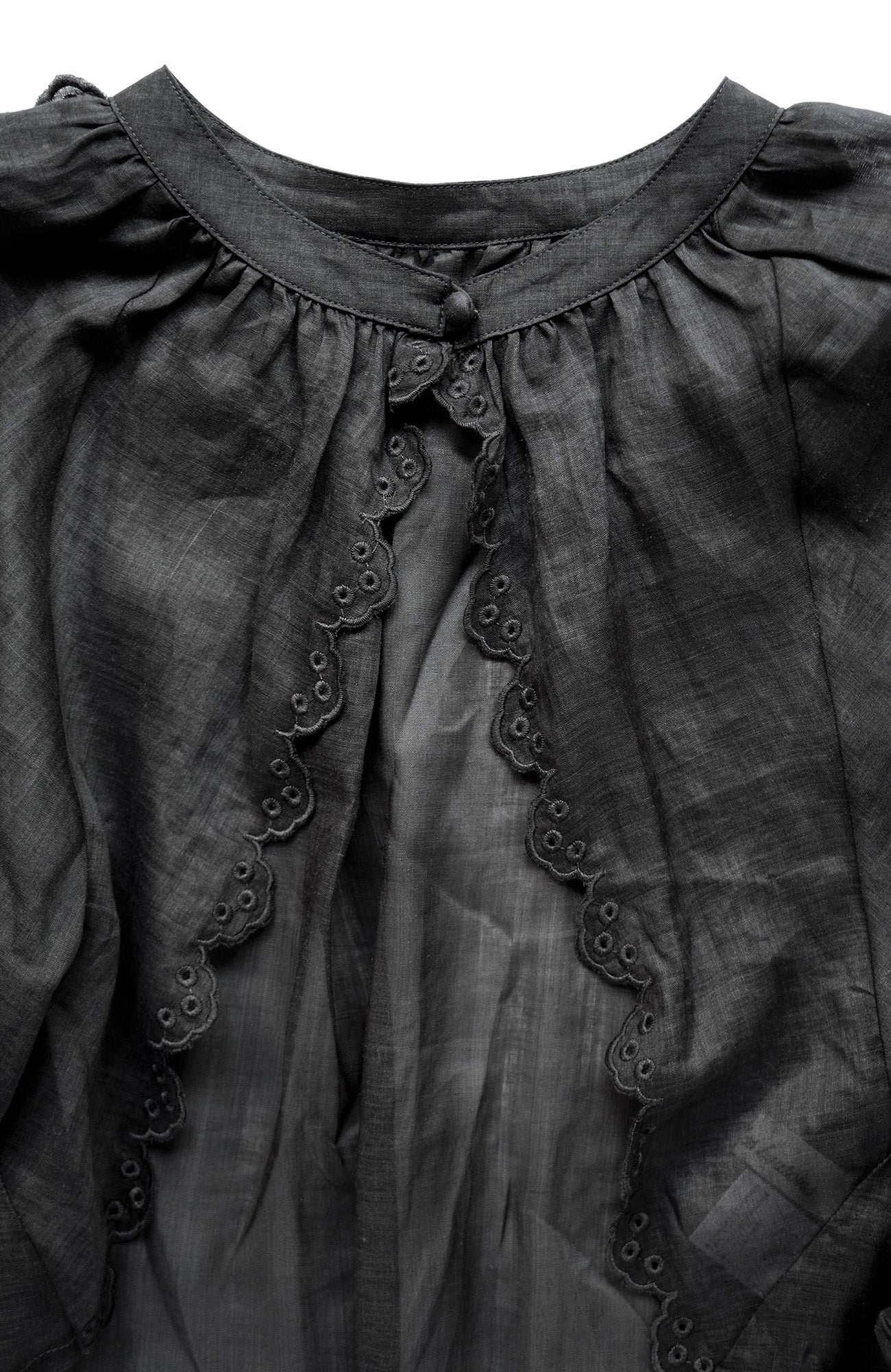 Bowler Scallop Sleeve Blouse (2025 Summer Collection)