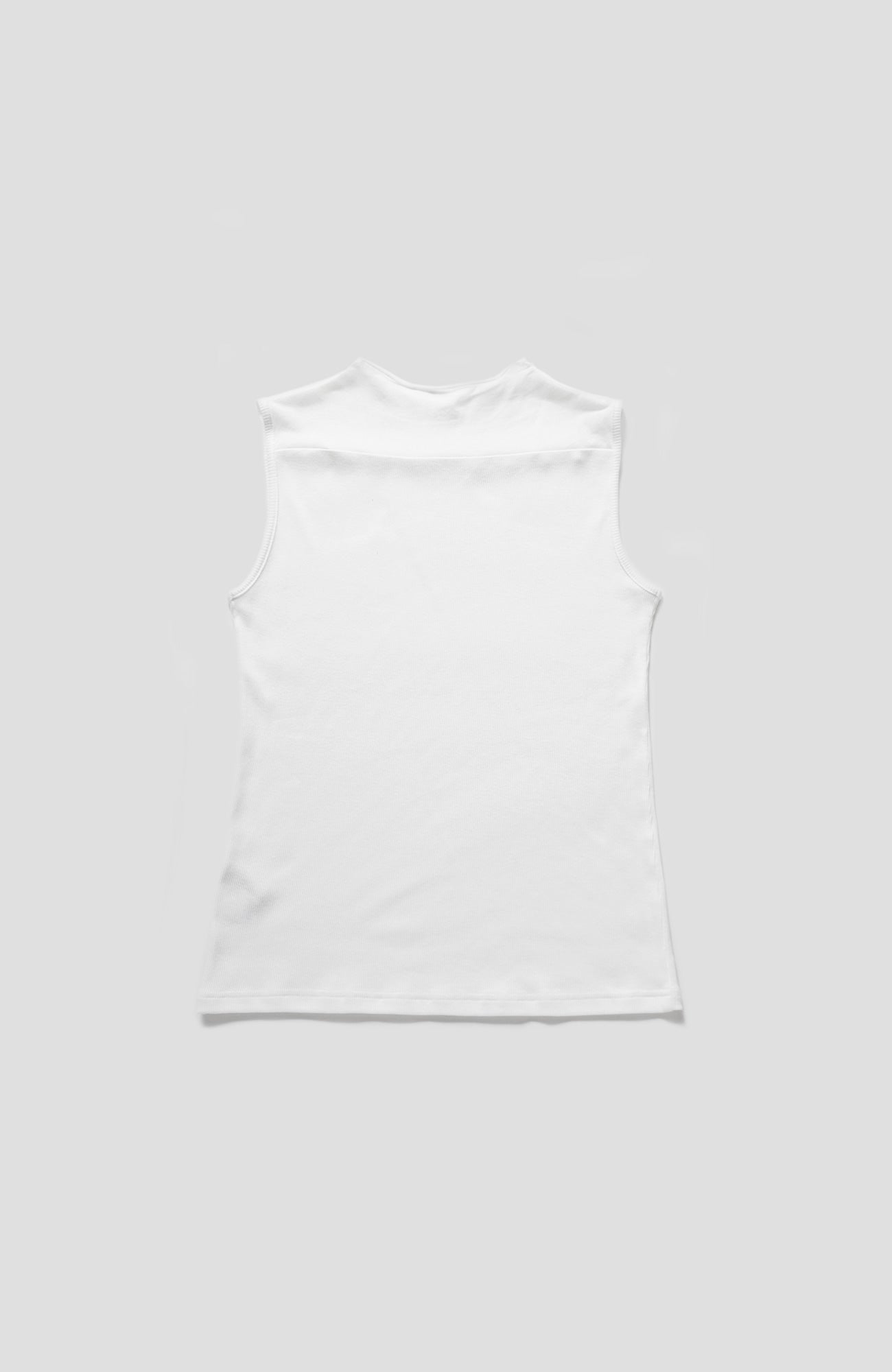 Sheer roll neck telecom sleeveless (2024 Spring Collection)