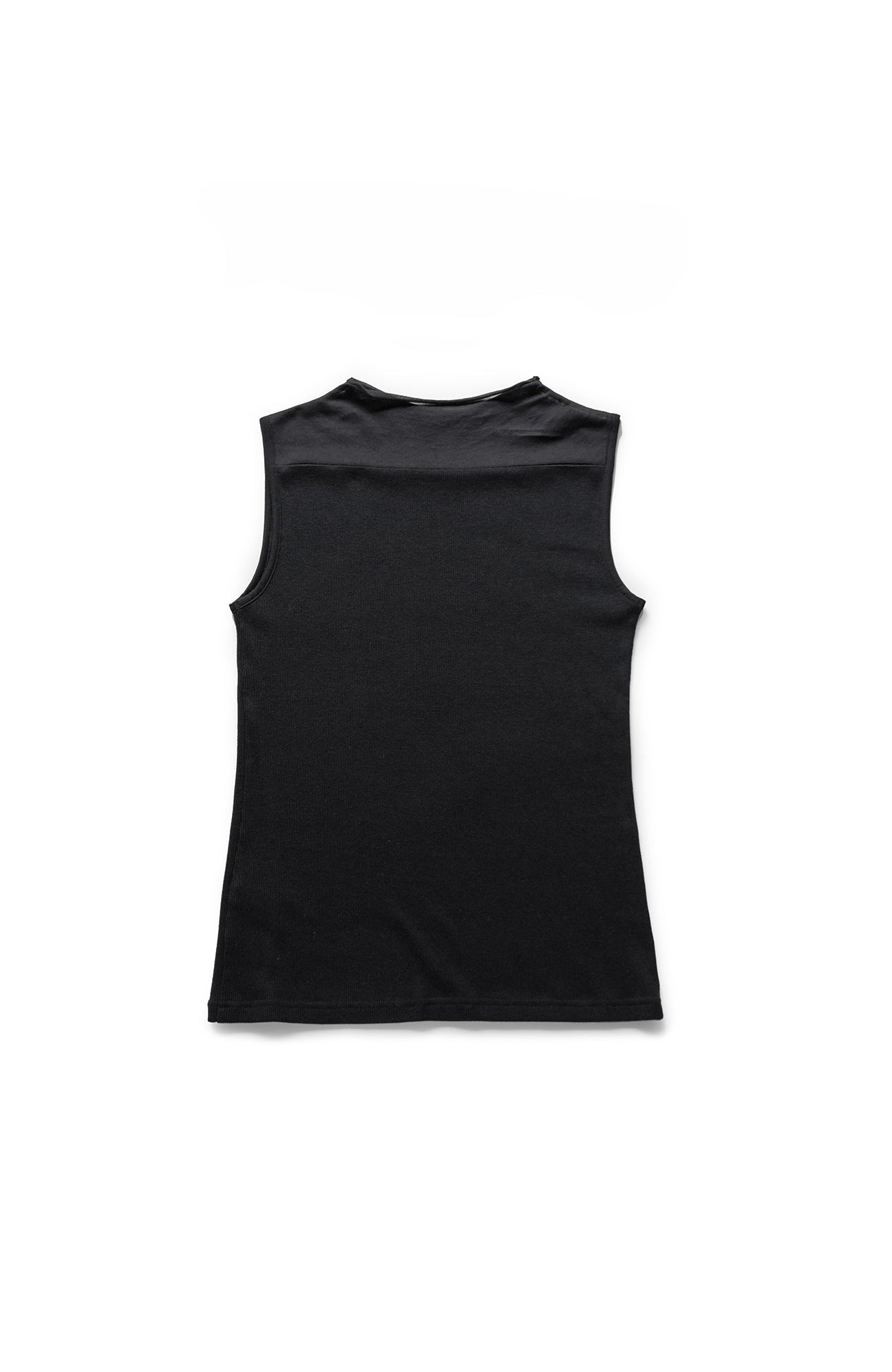 Sheer roll neck telecom sleeveless (2024 Spring Collection)