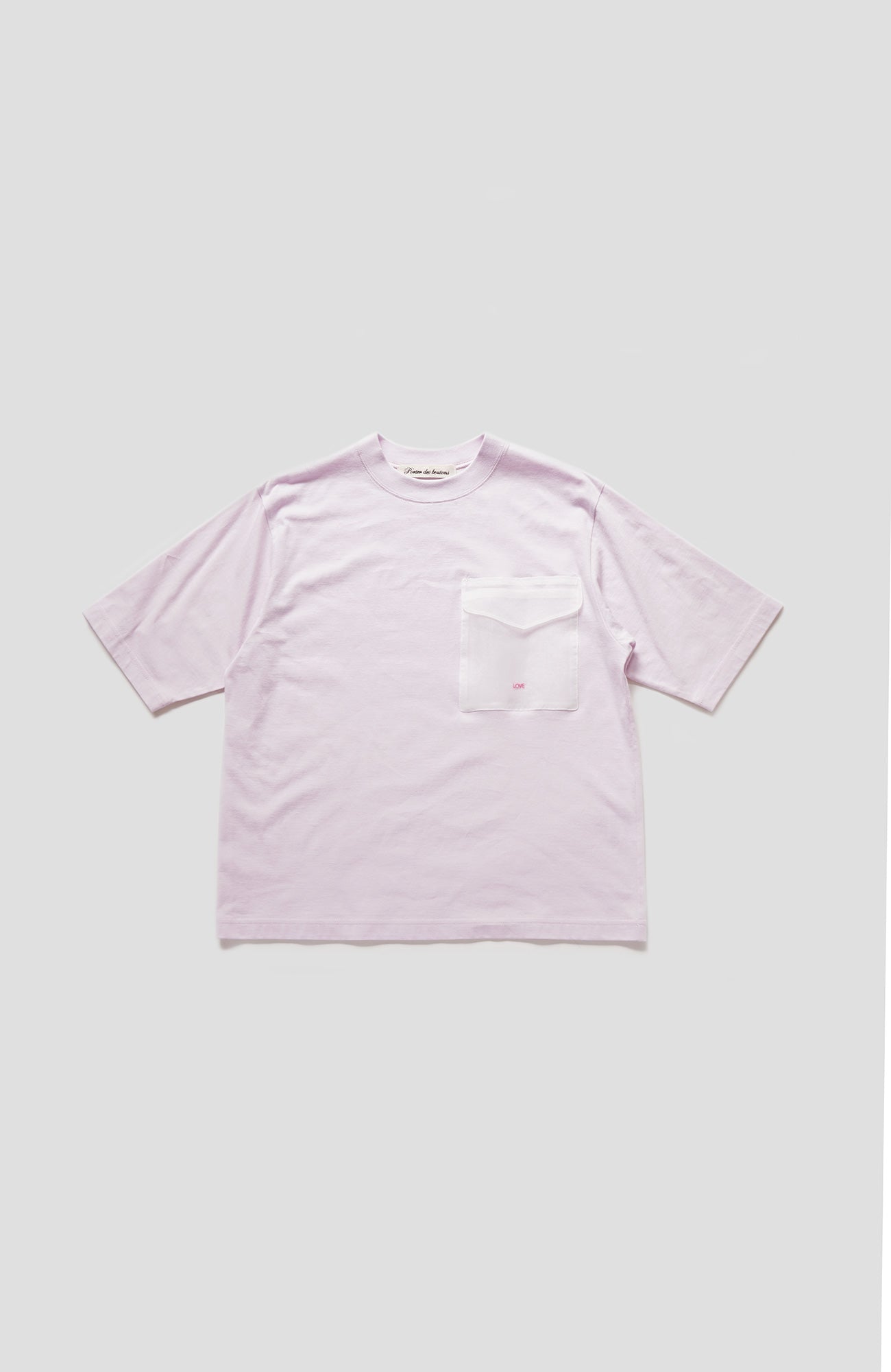 オーガンジーポケットTシャツ(2024 Spring Collection)
