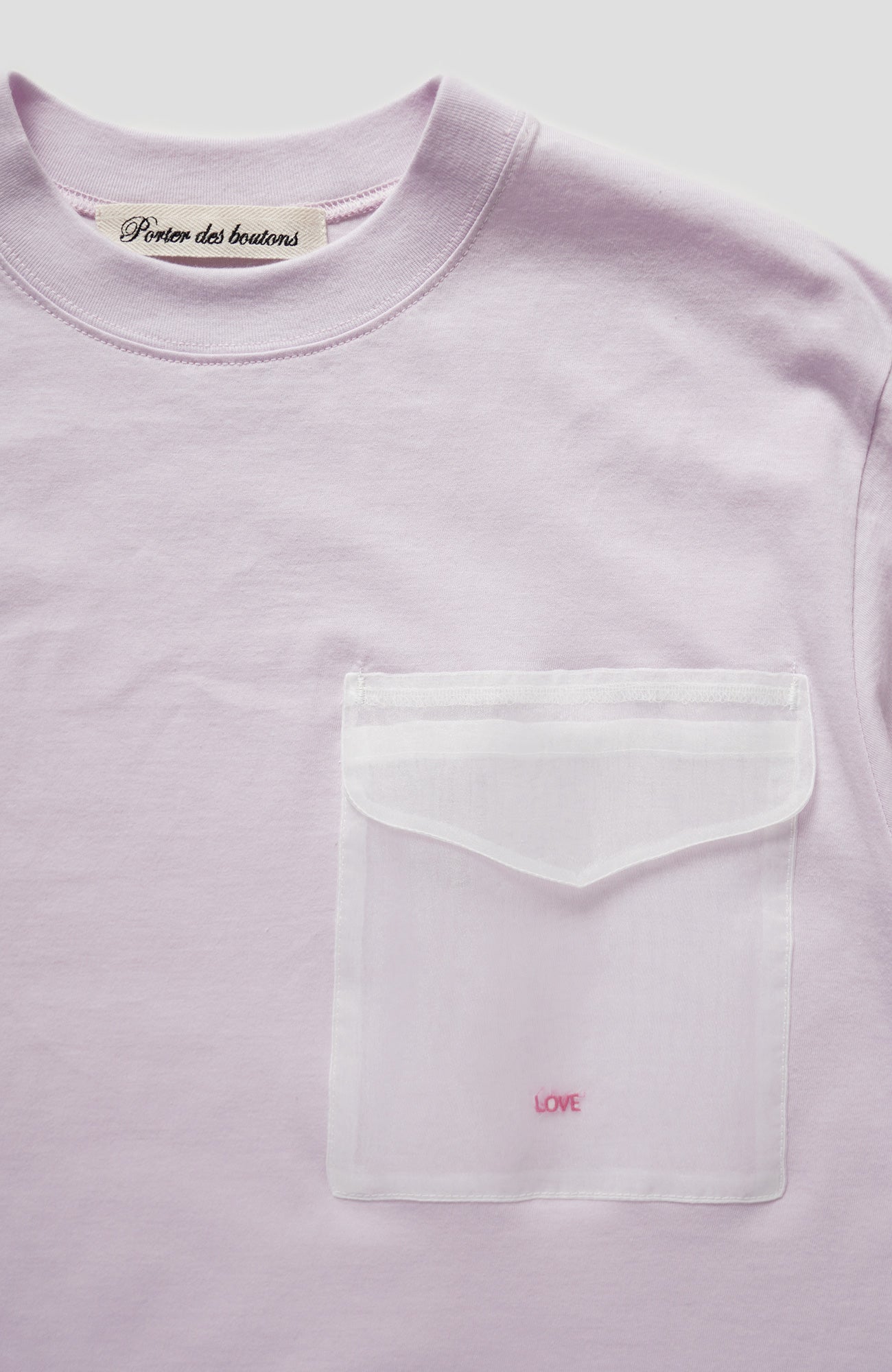 オーガンジーポケットTシャツ(2024 Spring Collection)