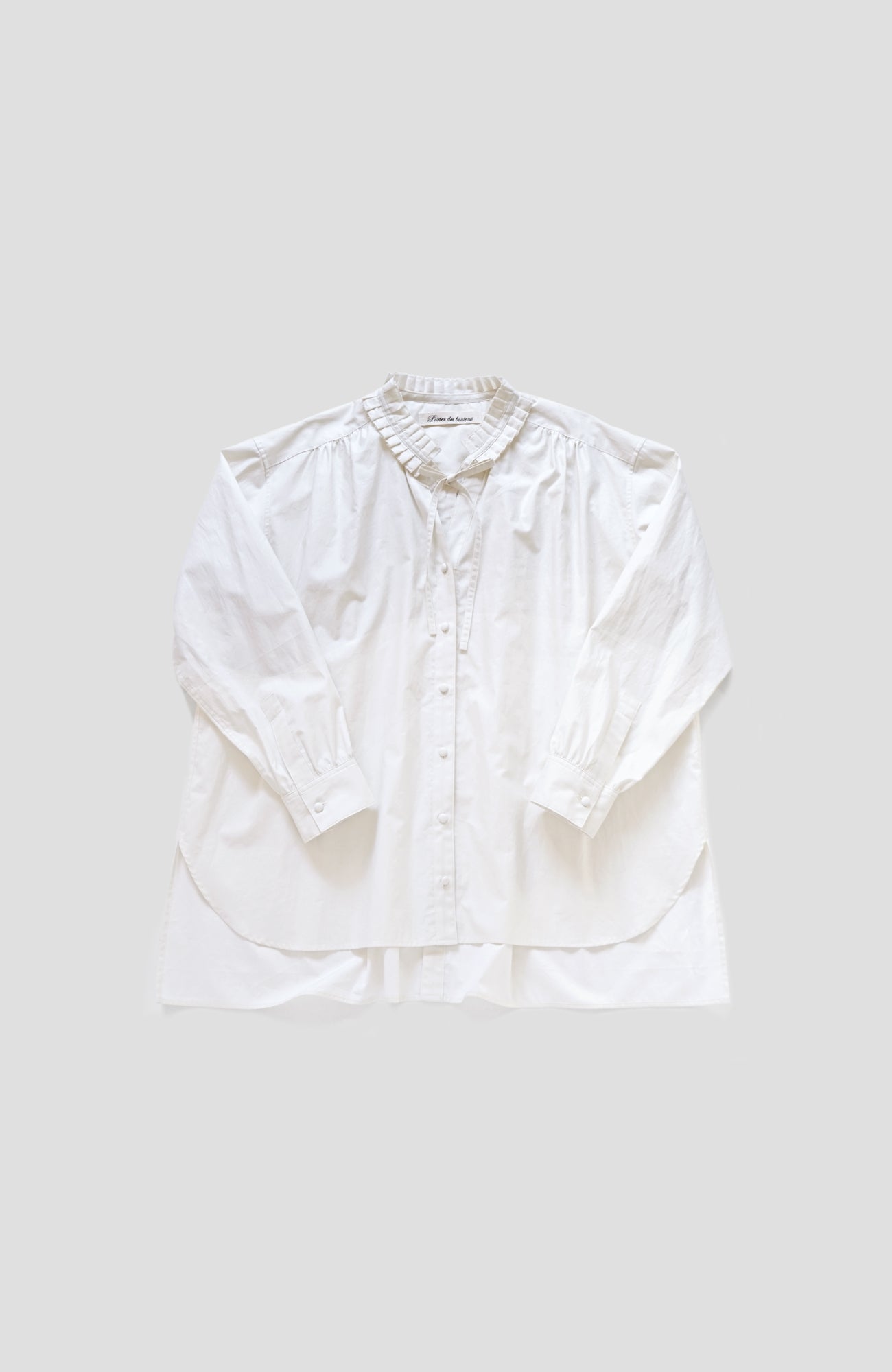 Tuck collar shirt (2025 Spring Collection)