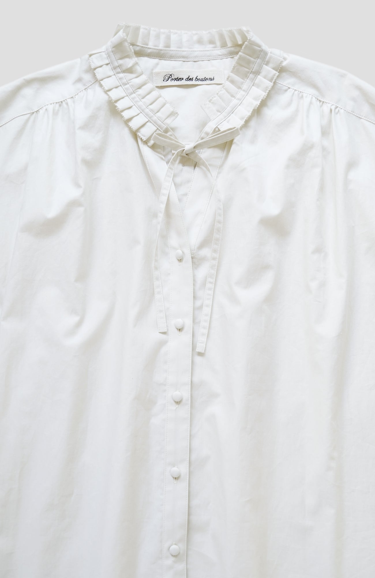 Tuck collar shirt (2025 Spring Collection)
