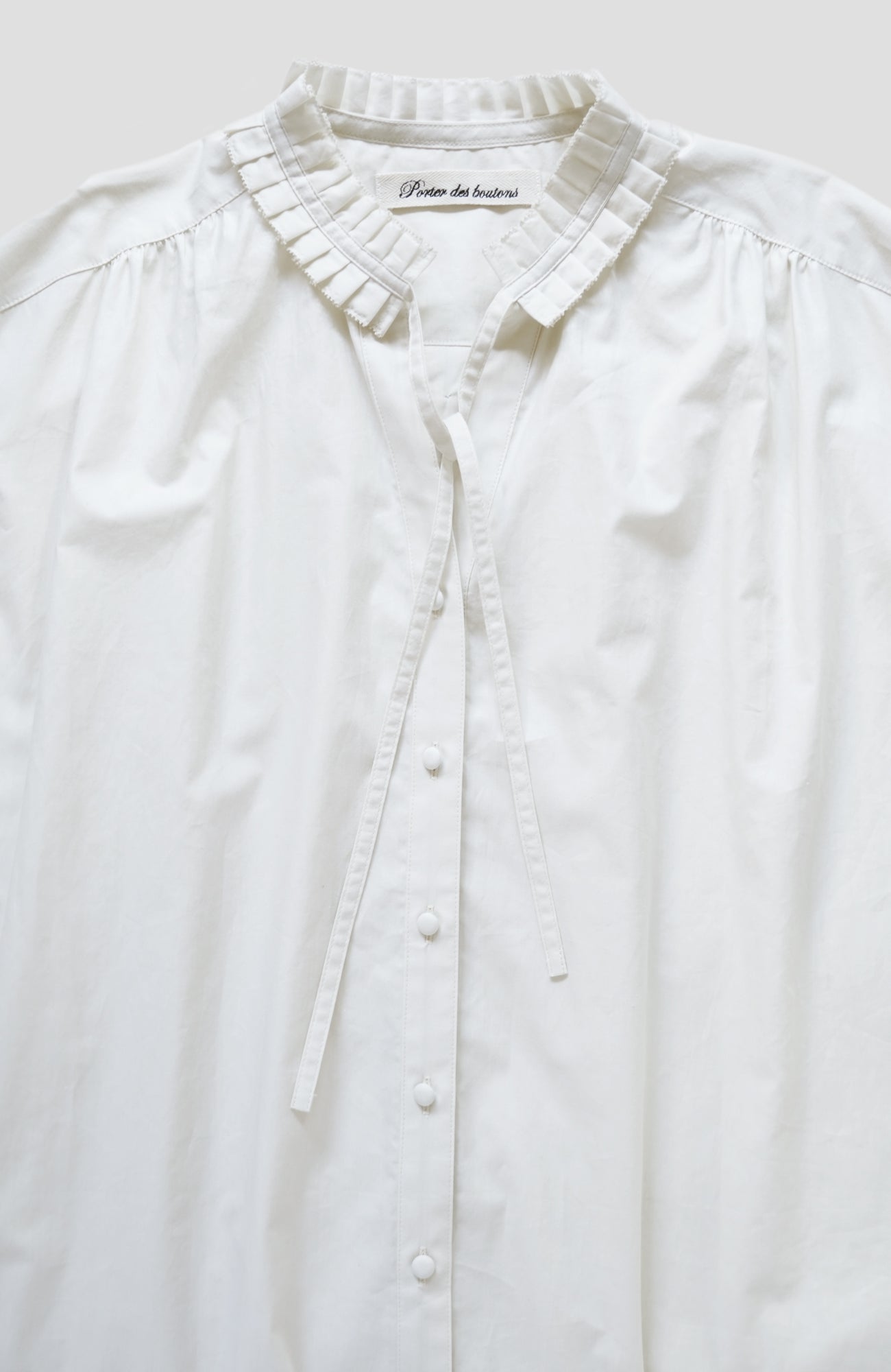 Tuck collar shirt (2025 Spring Collection)