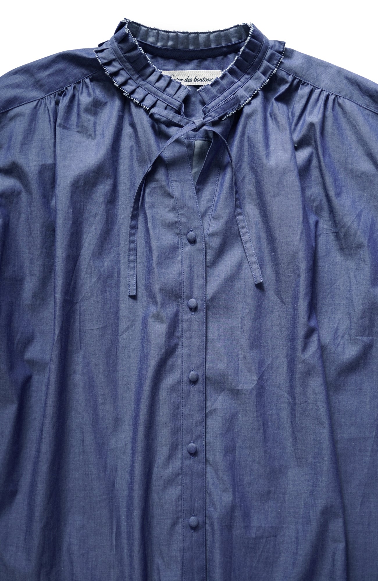 Tuck collar shirt (2025 Spring Collection)