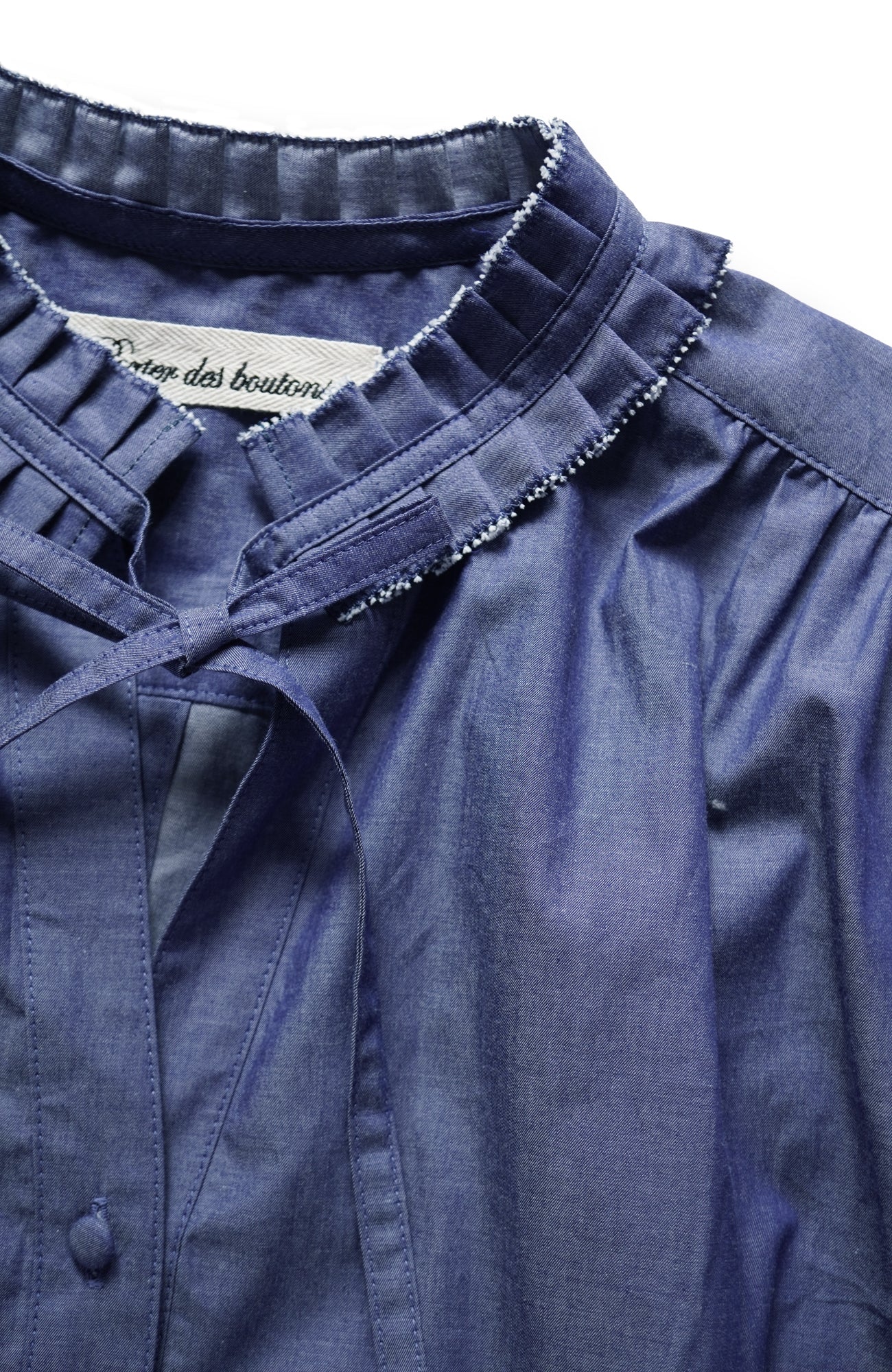 Tuck collar shirt (2025 Spring Collection)