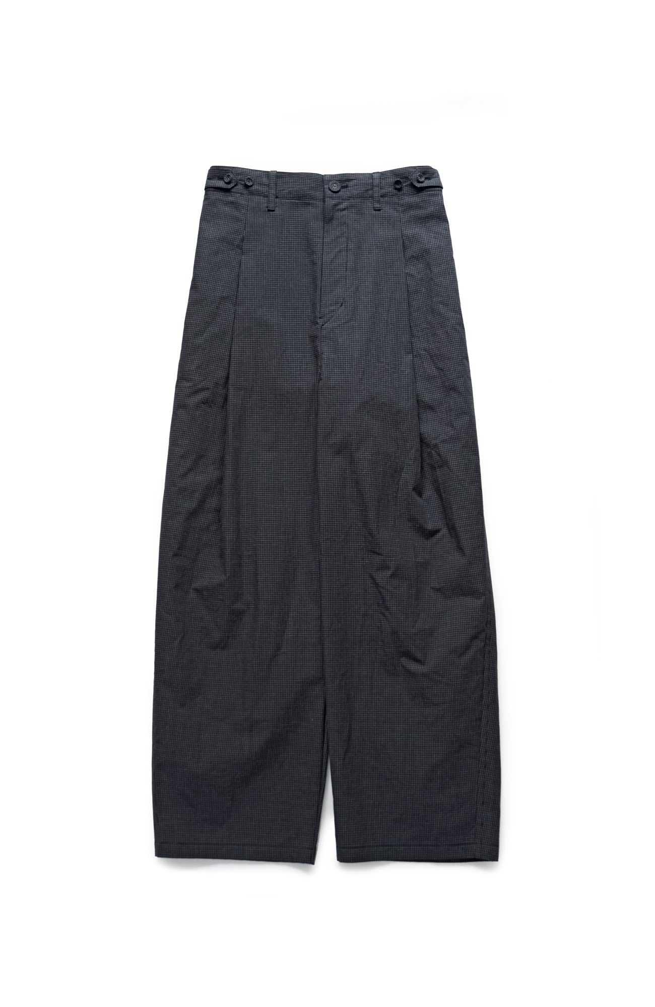 One-tuck pants/mini windowpane check (2025 Spring Collection)
