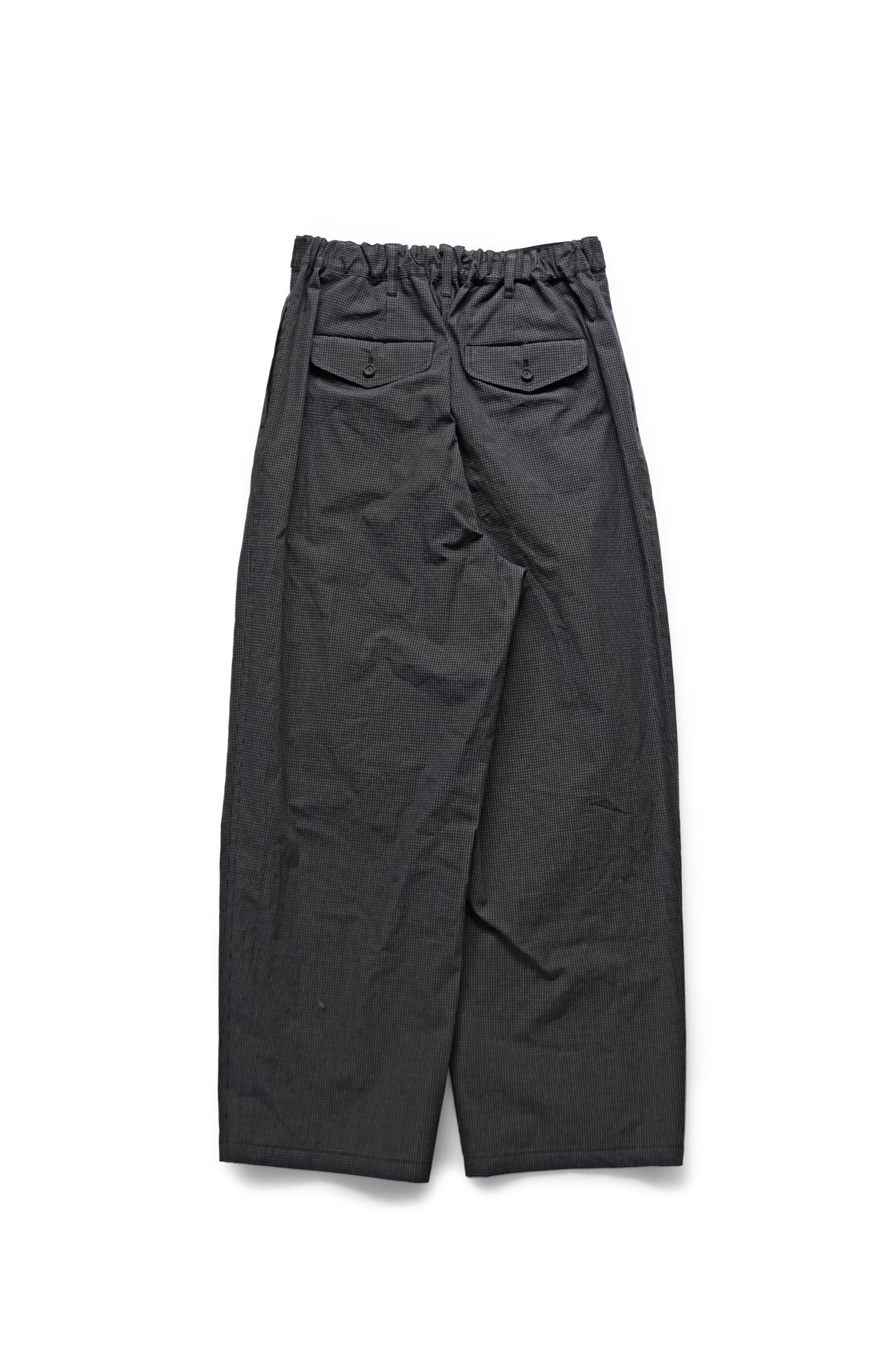 One-tuck pants/mini windowpane check (2025 Spring Collection)