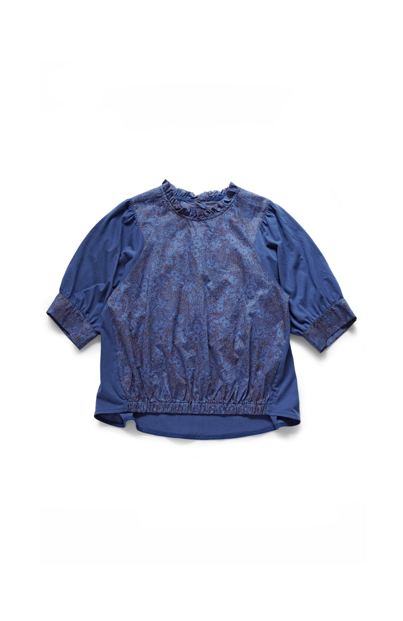LIBERTY PRINT ruffle neck pullover (2025 Spring Collection)