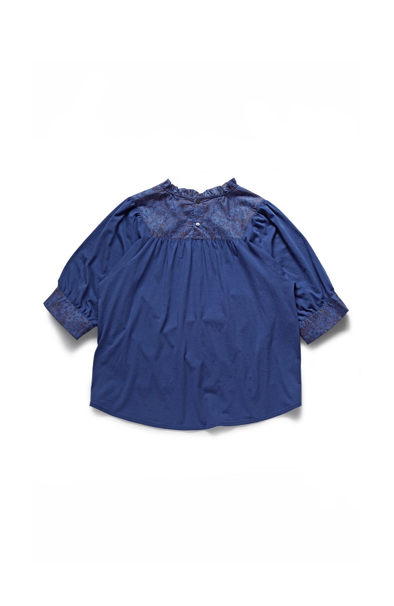 LIBERTY PRINT ruffle neck pullover (2025 Spring Collection)
