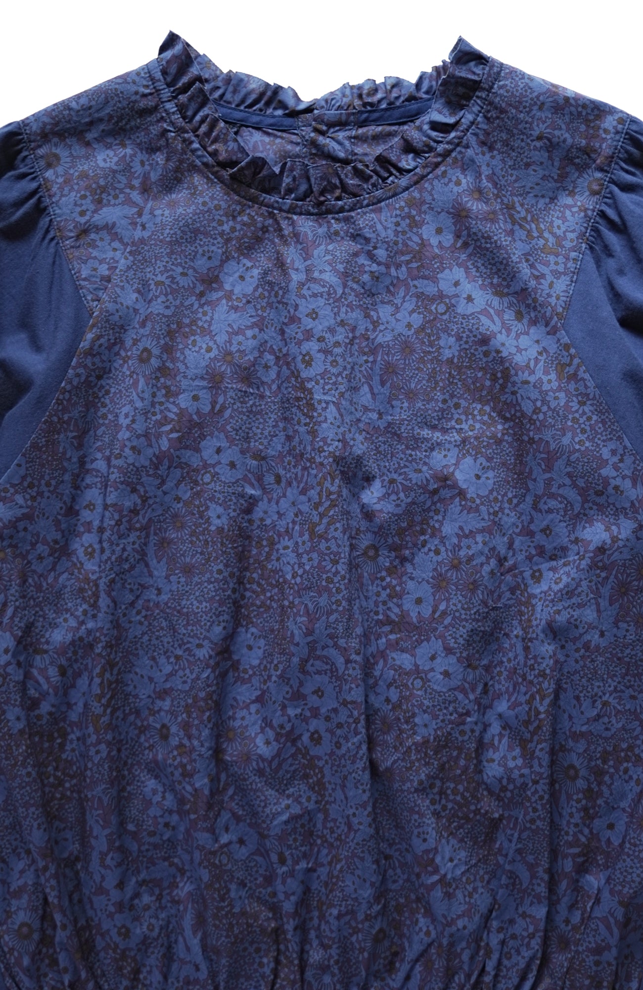 LIBERTY PRINT ruffle neck pullover (2025 Spring Collection)