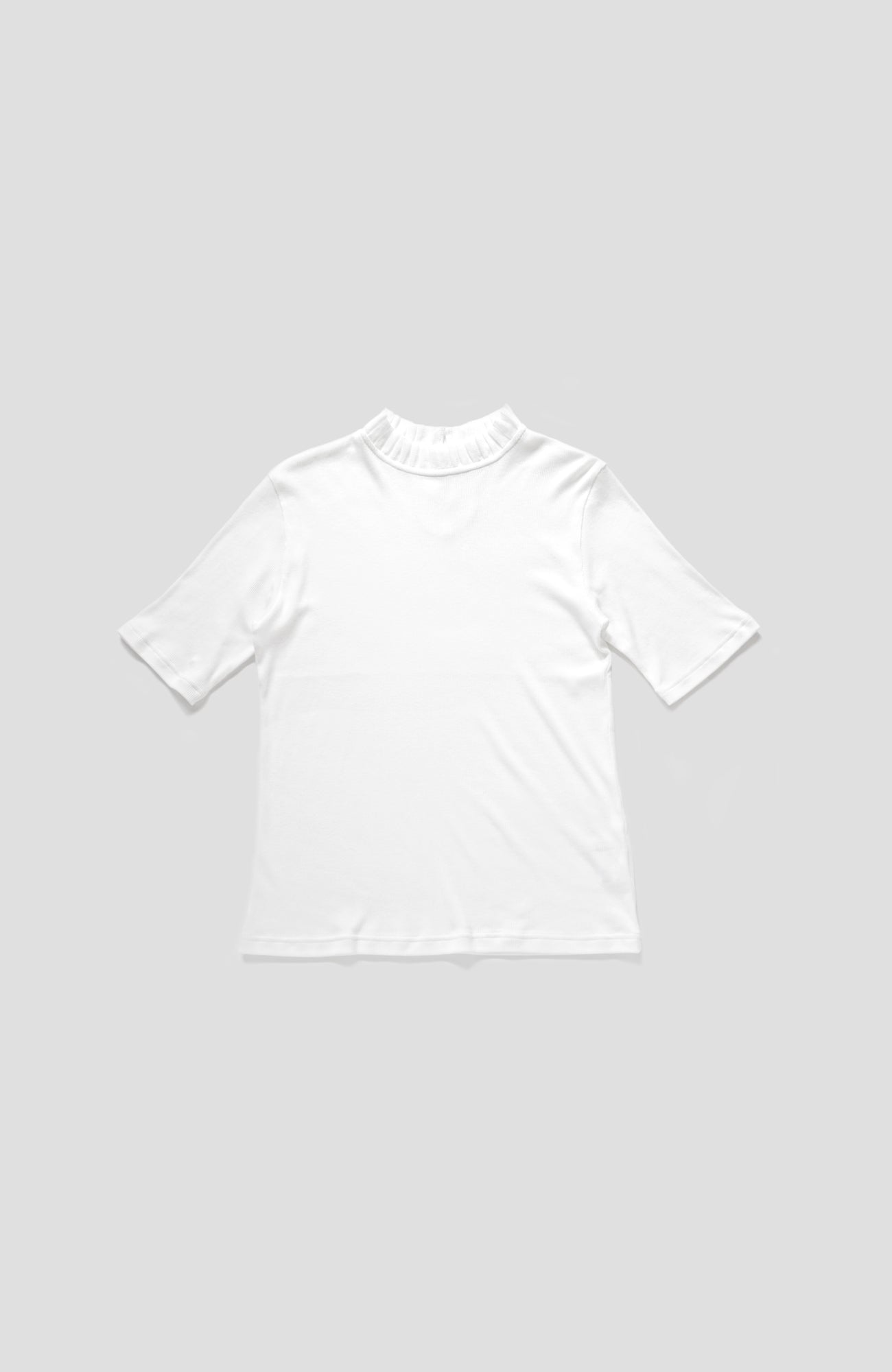 Tulle collar terry cloth 5/4 sleeve (2025 Spring Collection)