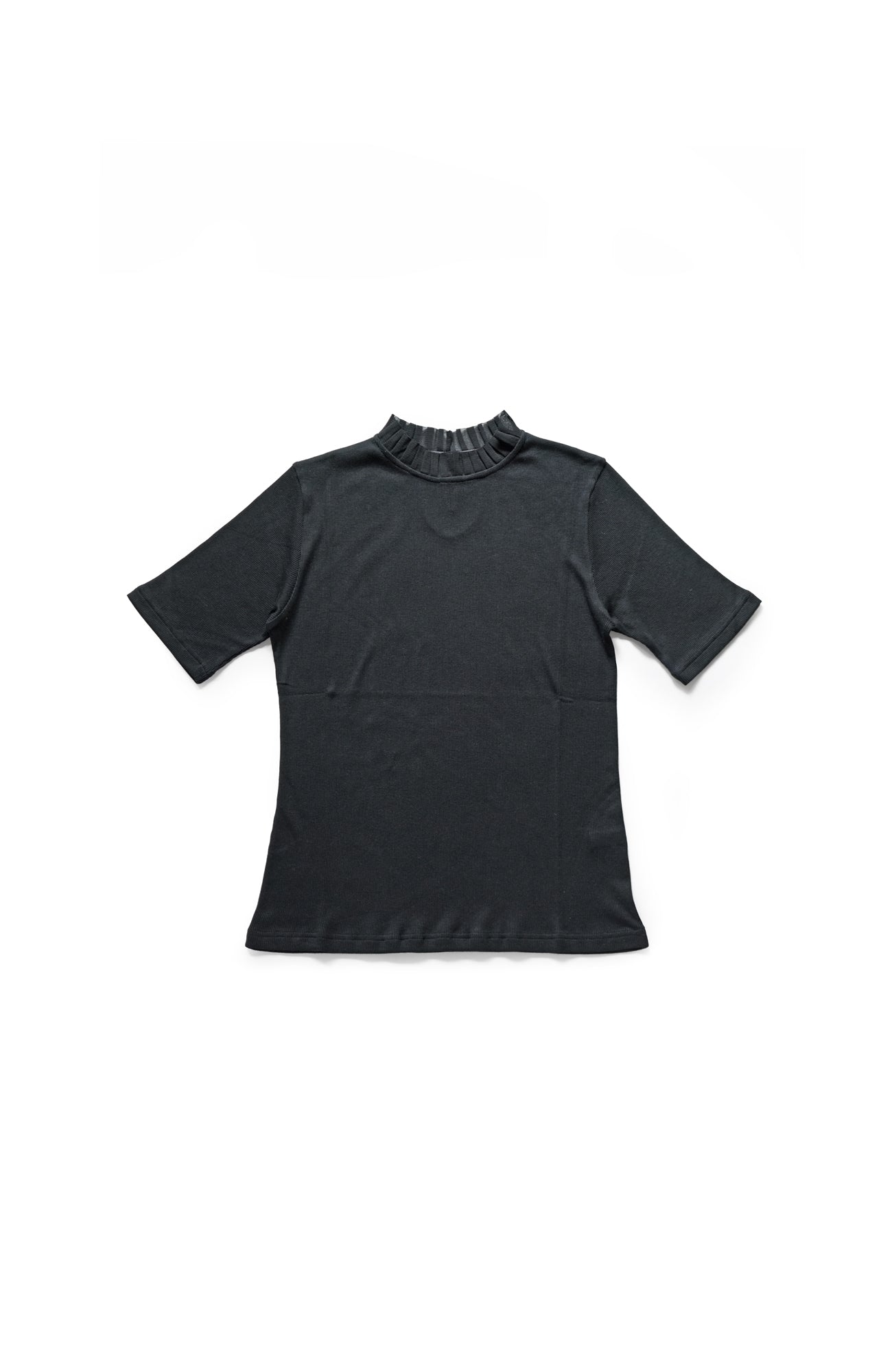 Tulle collar terry cloth 5/4 sleeve (2025 Spring Collection)