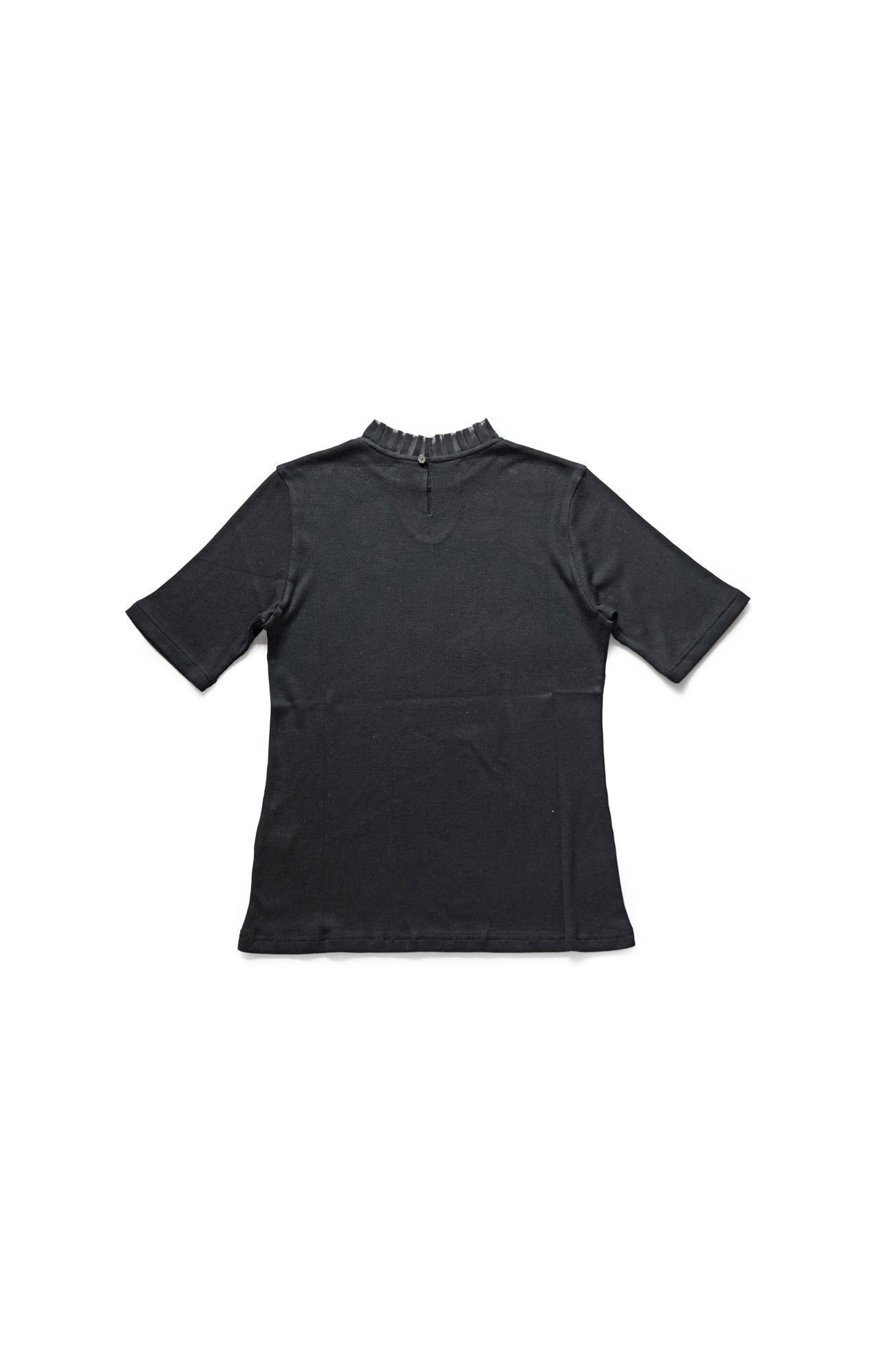Tulle collar terry cloth 5/4 sleeve (2025 Spring Collection)