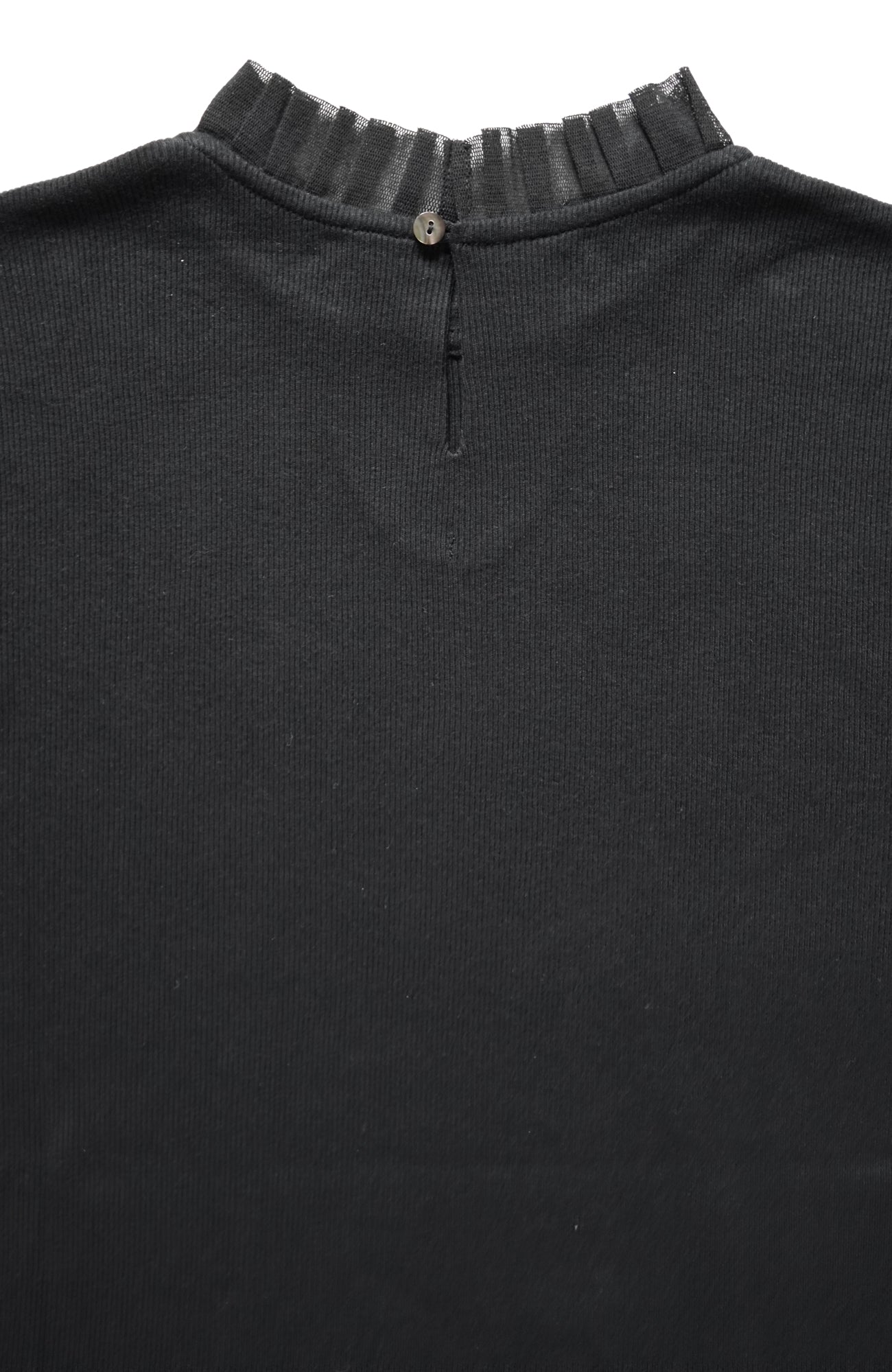 Tulle collar terry cloth 5/4 sleeve (2025 Spring Collection)