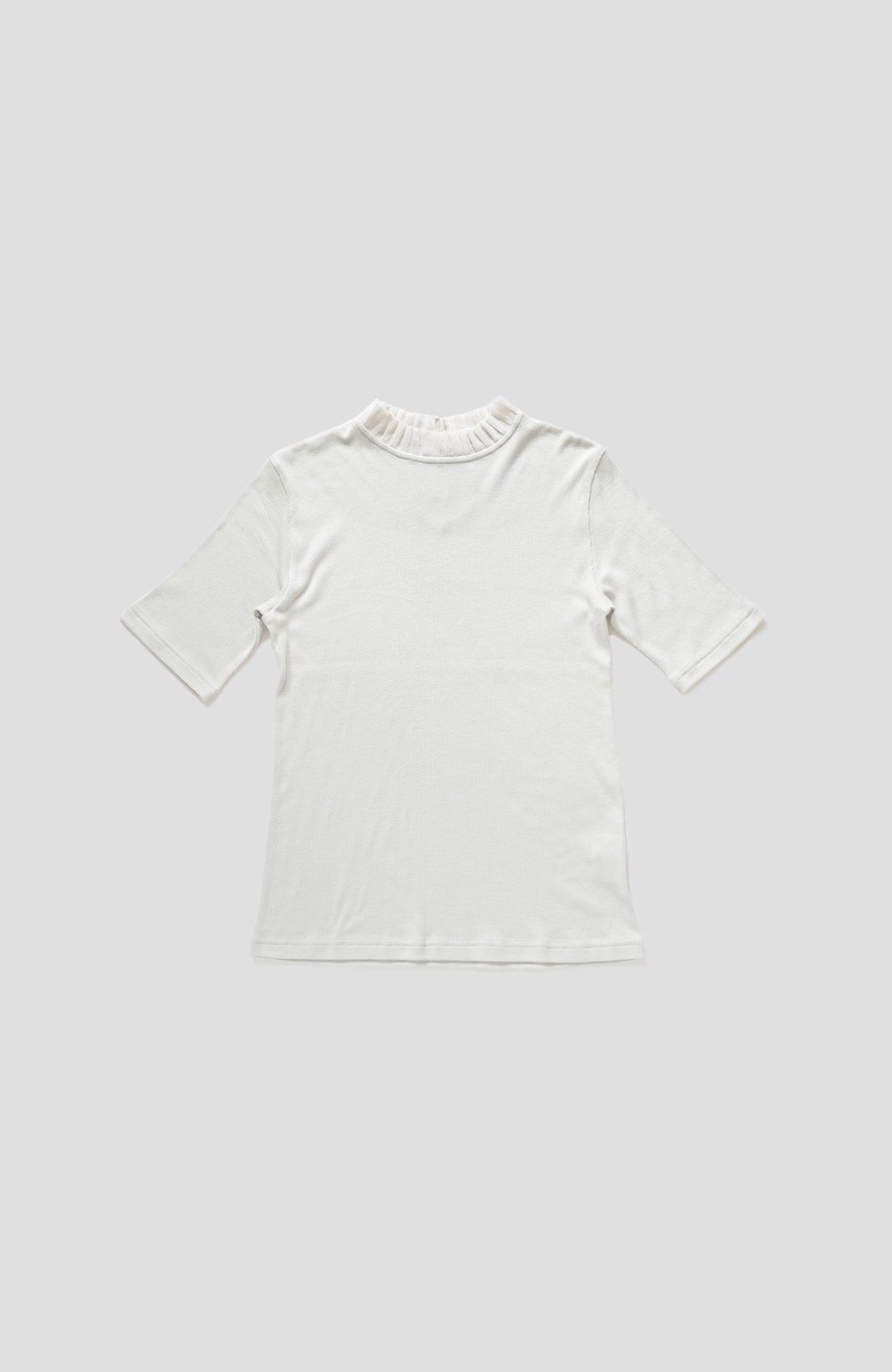 Tulle collar terry cloth 5/4 sleeve (2025 Spring Collection)