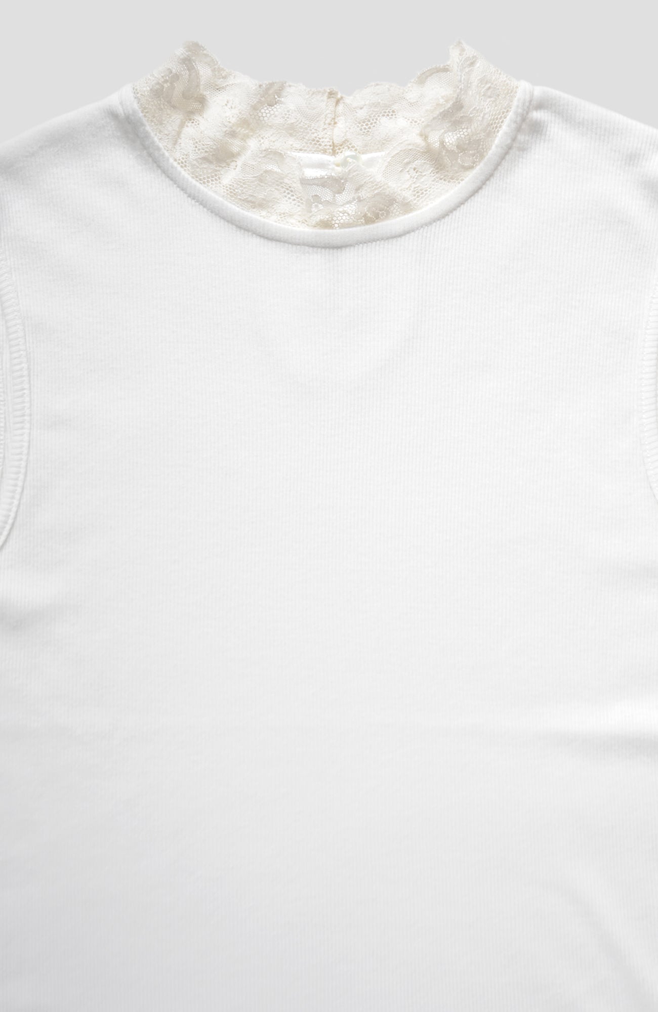モックネックレーステレコノースリーブ(2025 Spring Collection)