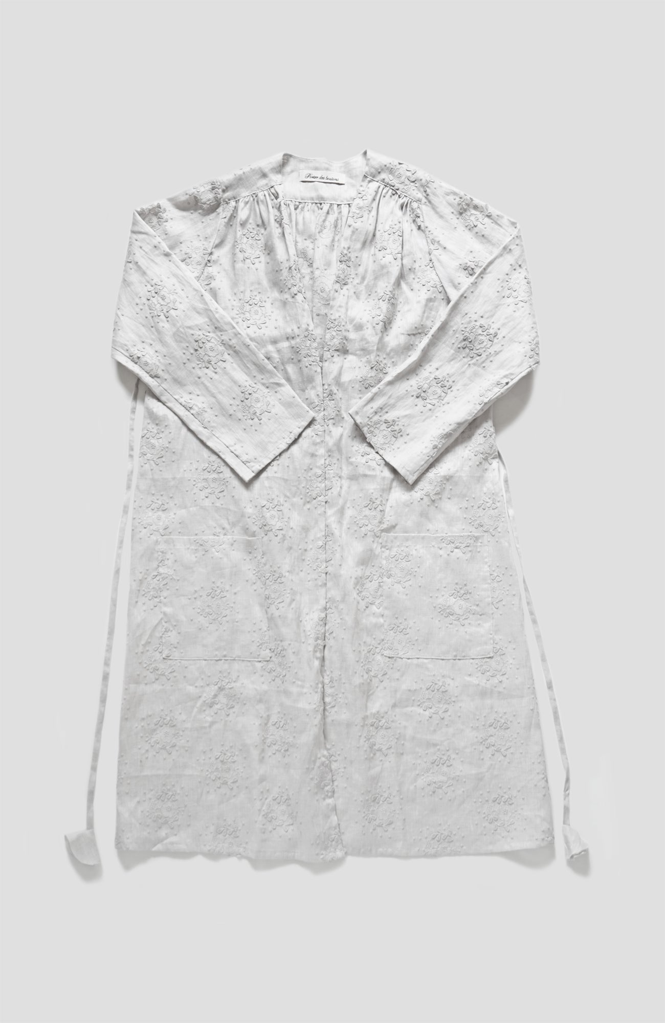 "Evening Primrose" Linen Embroidered Robe (2025 Spring Collection)