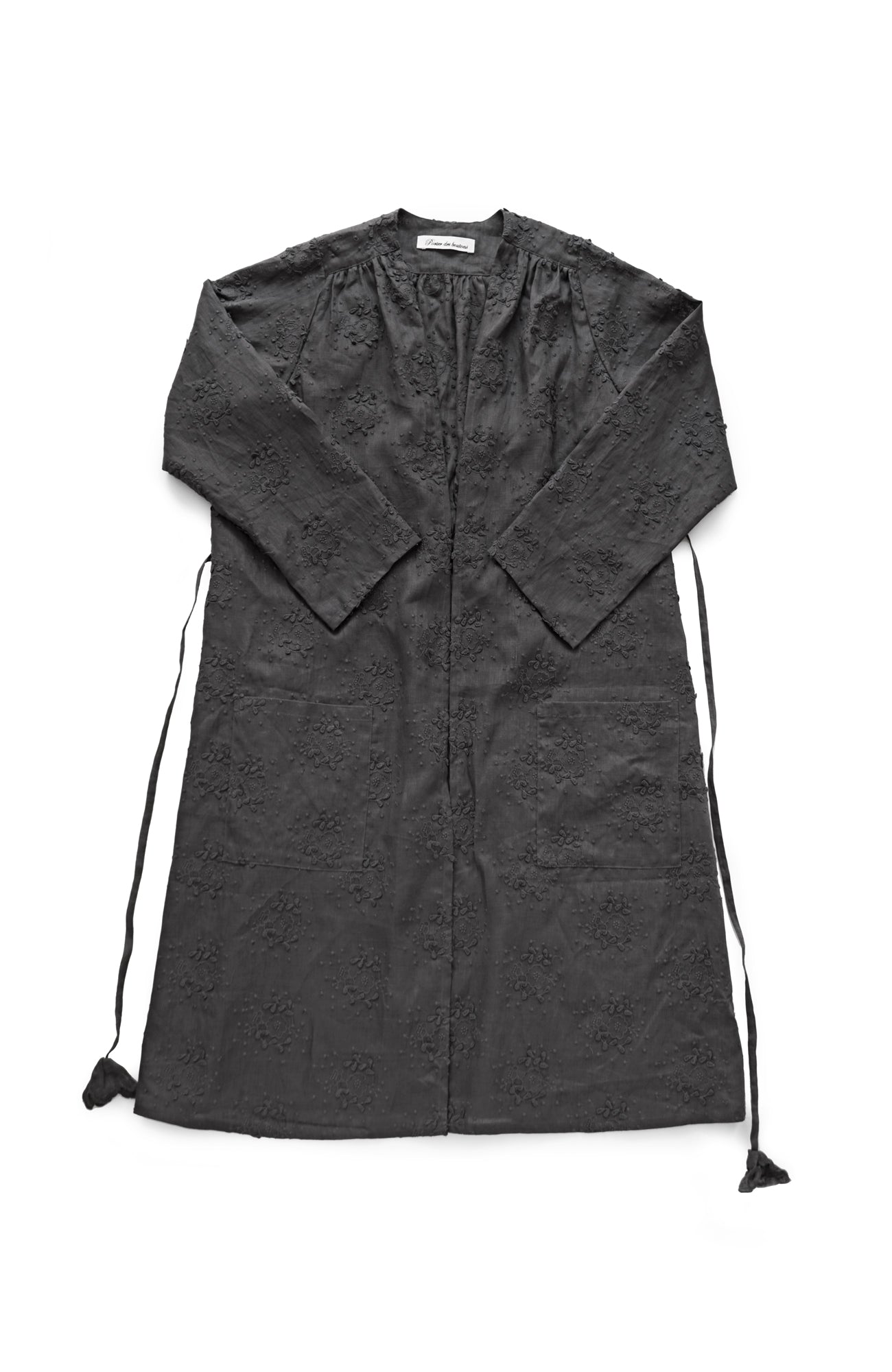 "Evening Primrose" Linen Embroidered Robe (2025 Spring Collection)