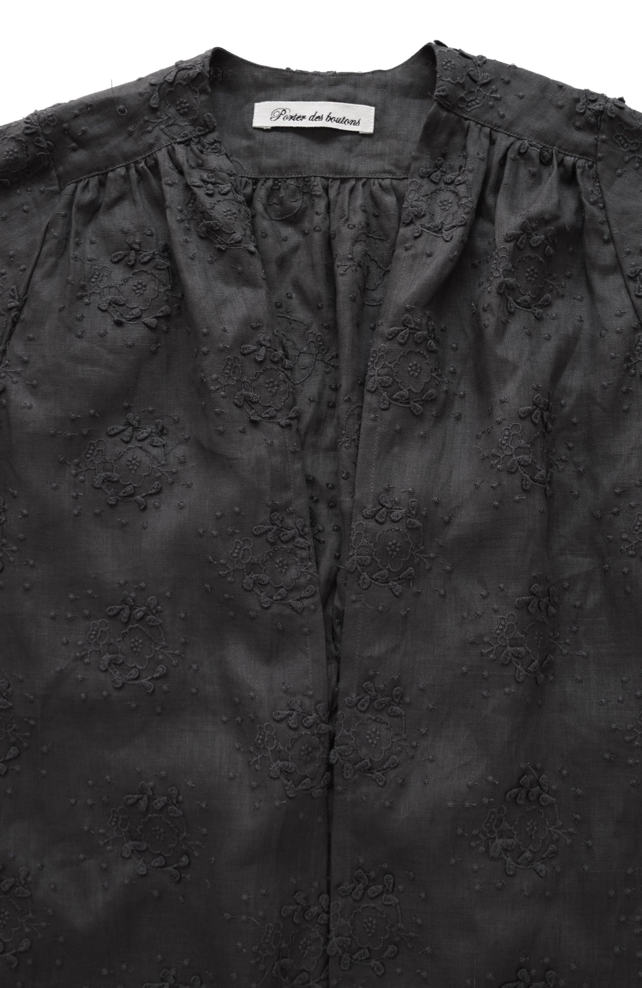 "Evening Primrose" Linen Embroidered Robe (2025 Spring Collection)