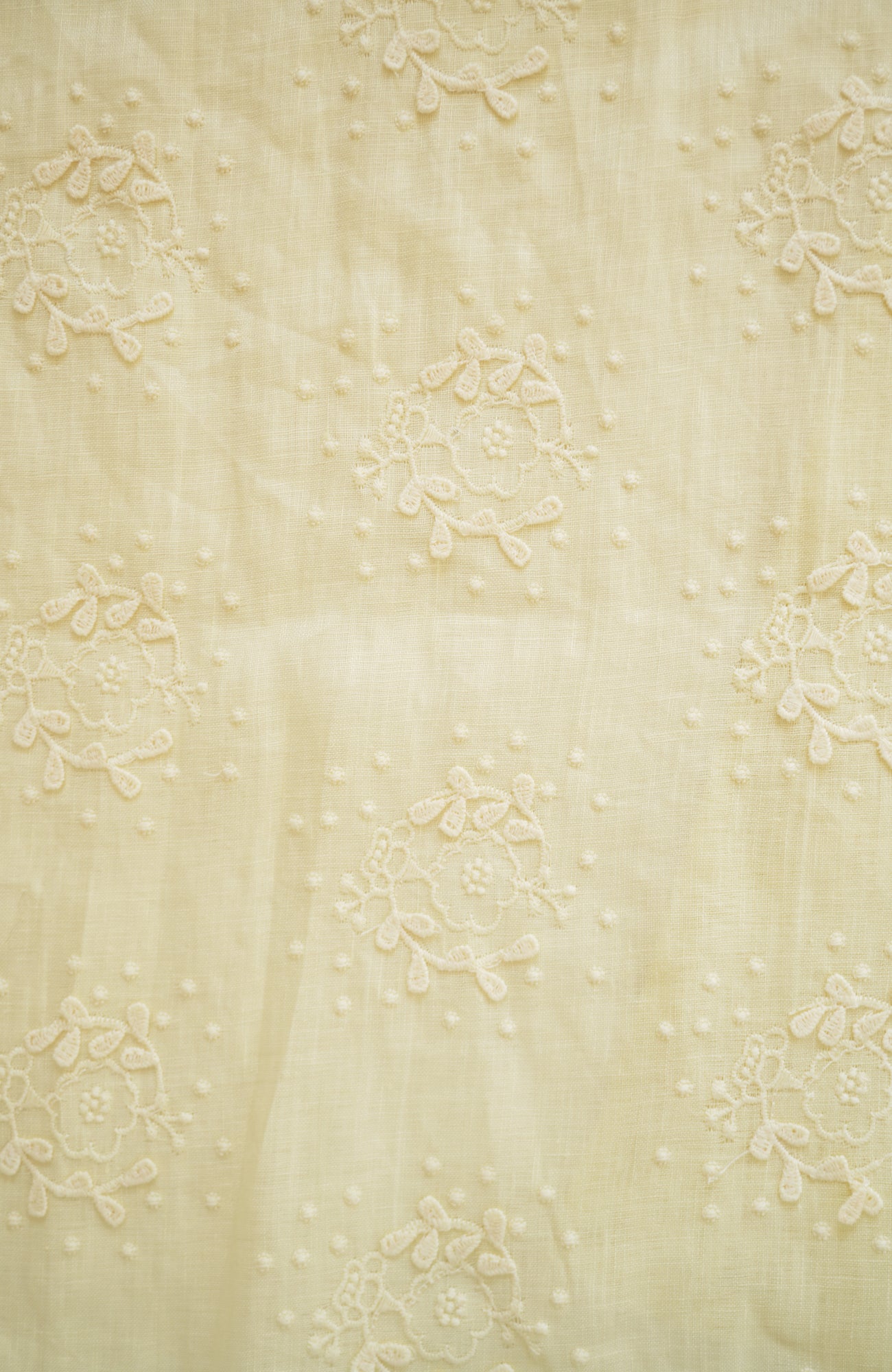 "Evening Primrose" Linen Embroidered Robe (2025 Spring Collection)