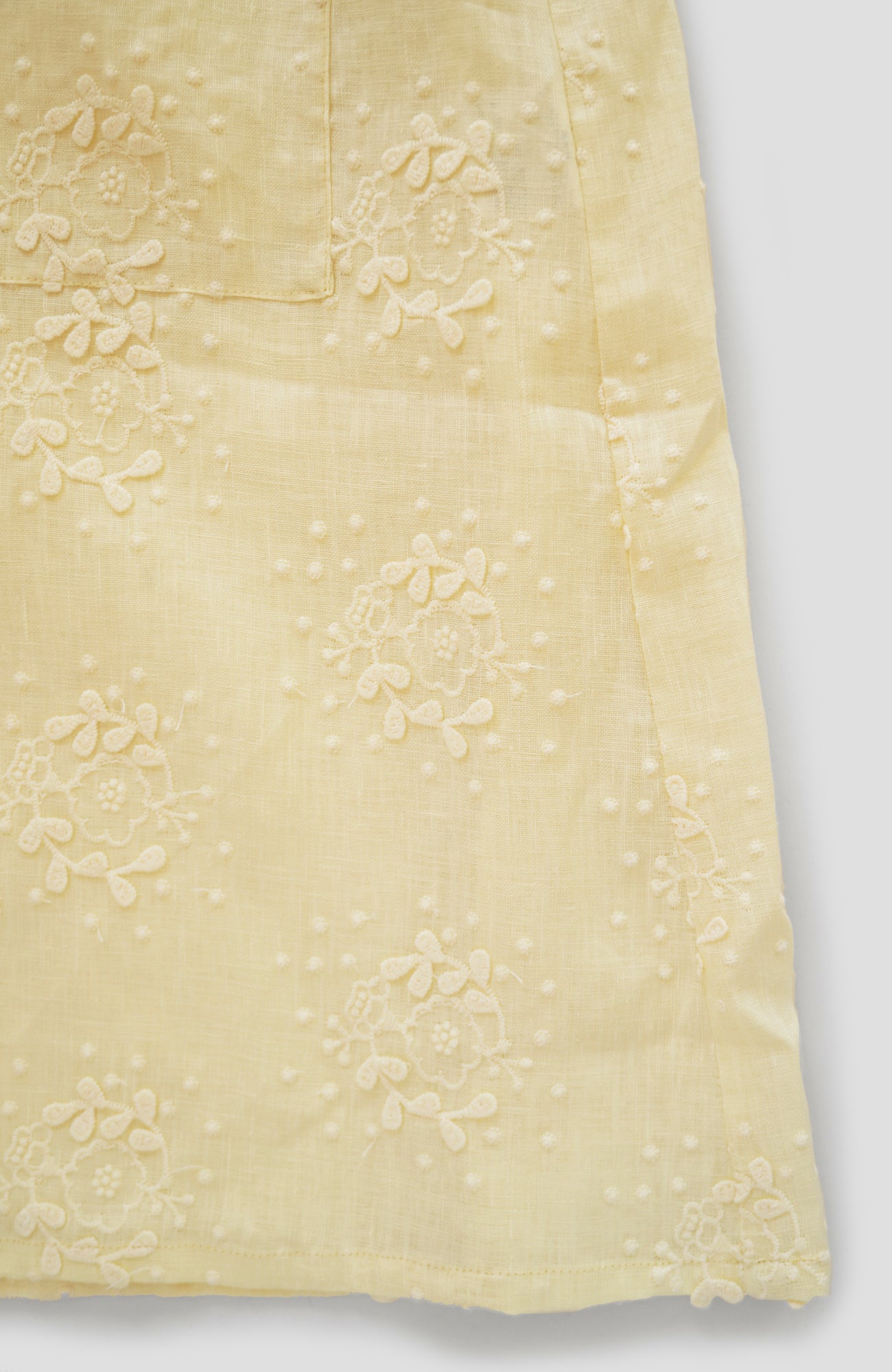 "Evening Primrose" Linen Embroidered Robe (2025 Spring Collection)