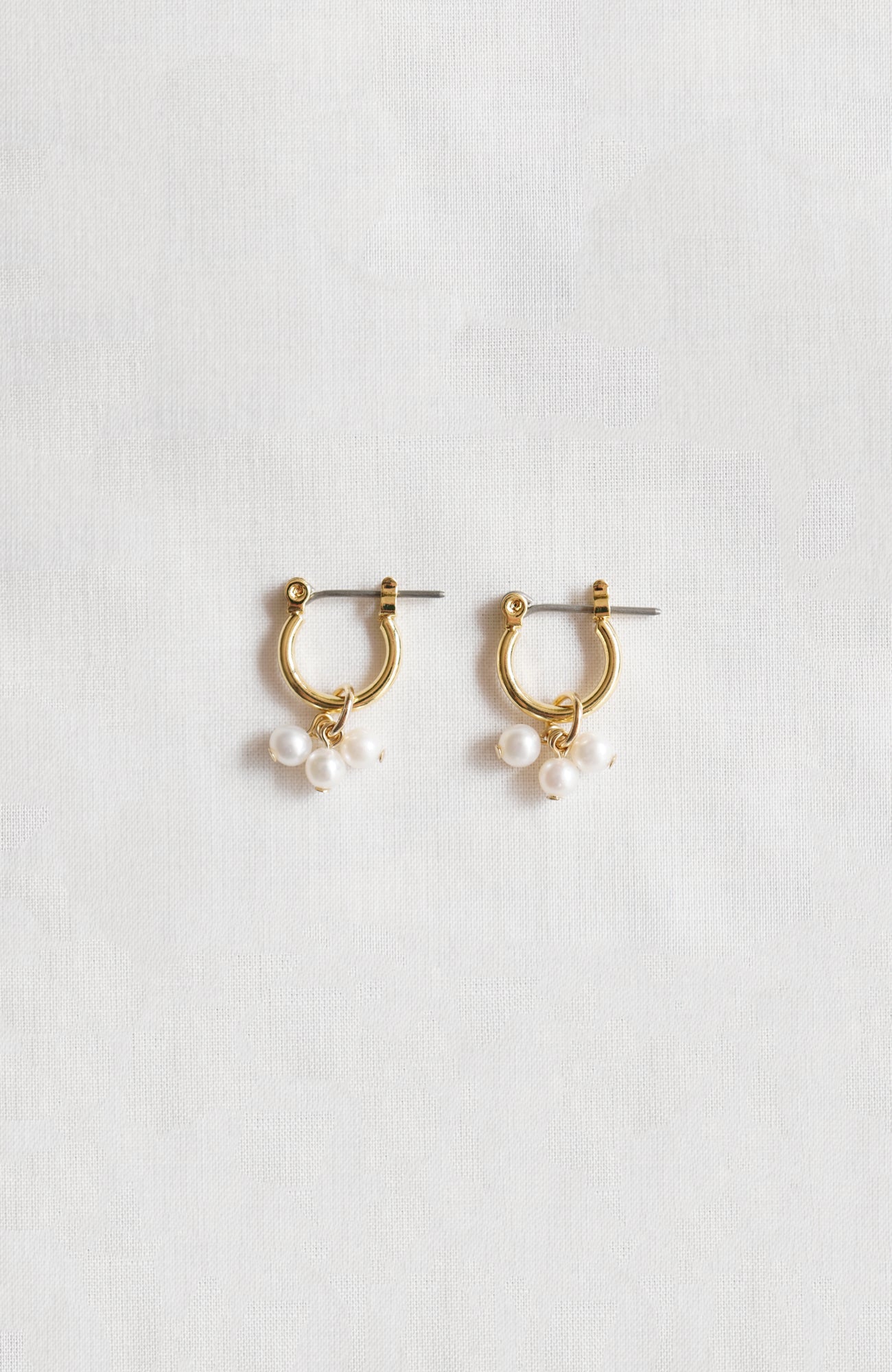 Hoop Charm Pearl Earrings (2025 Spring Collection)