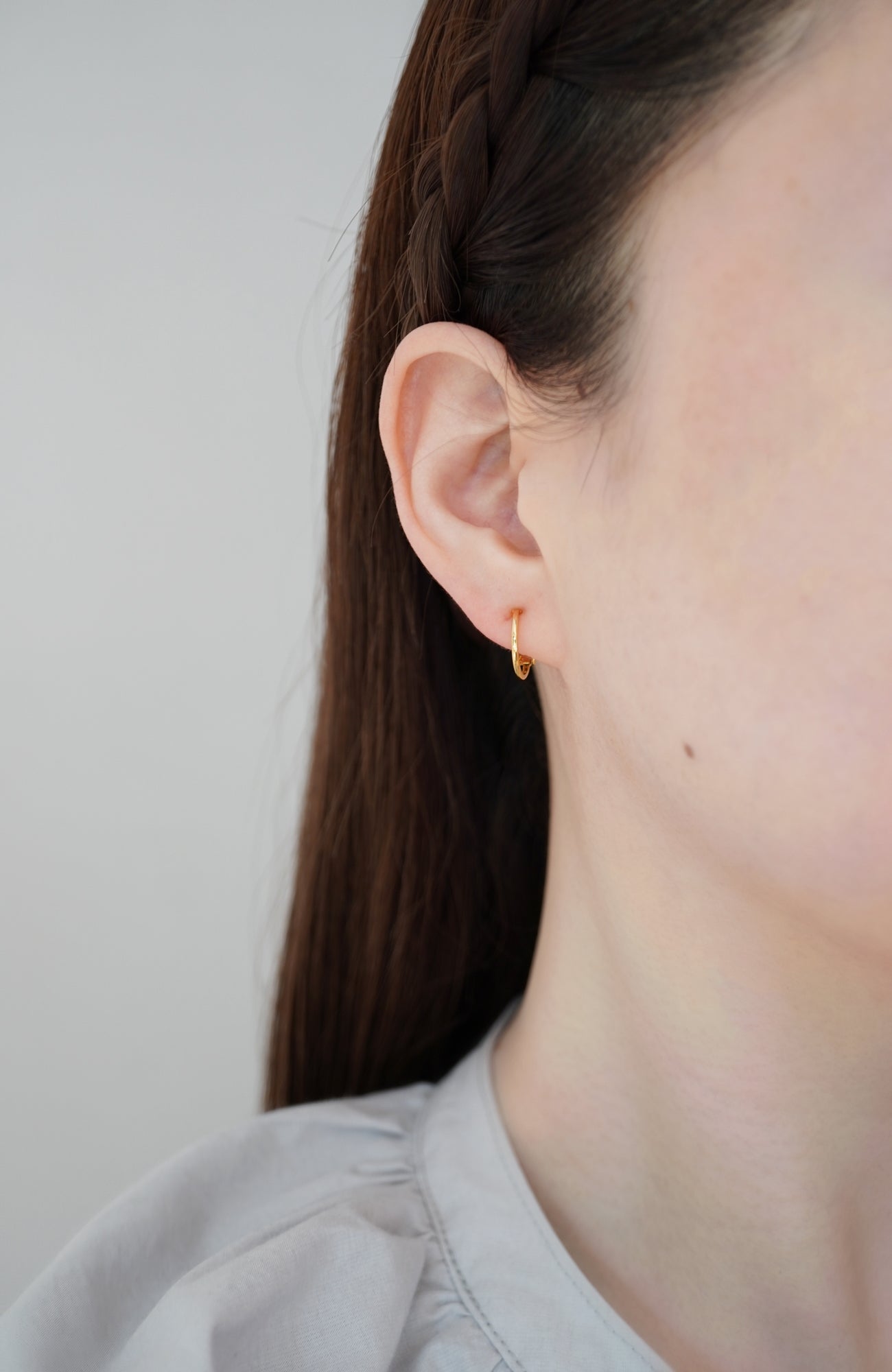 Hoop charm natural stone earrings (2025 Spring Collection)