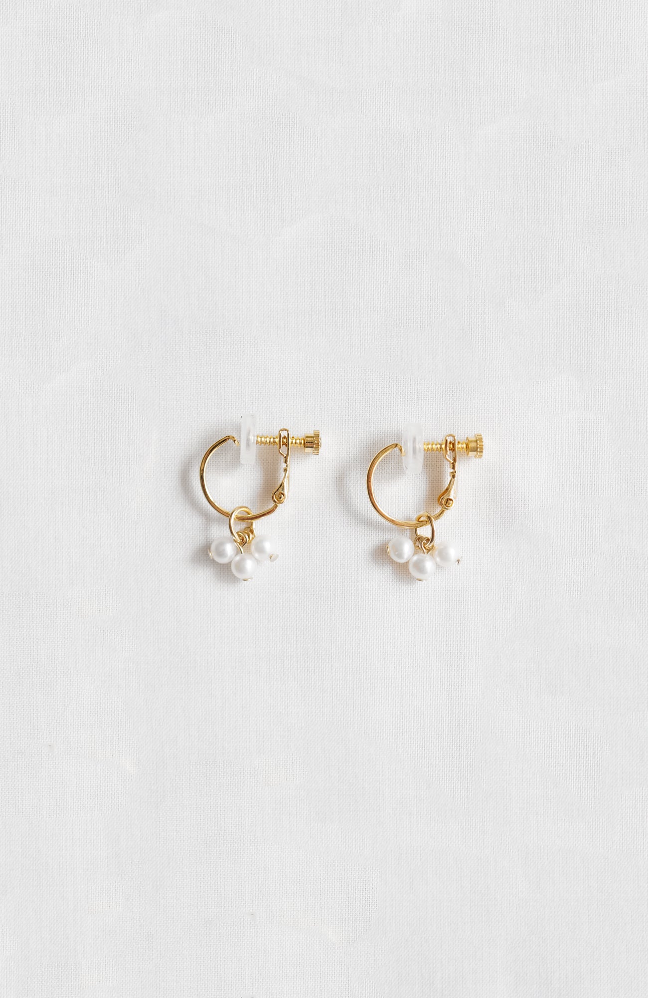 Hoop Charm Pearl Earrings (2025 Spring Collection)