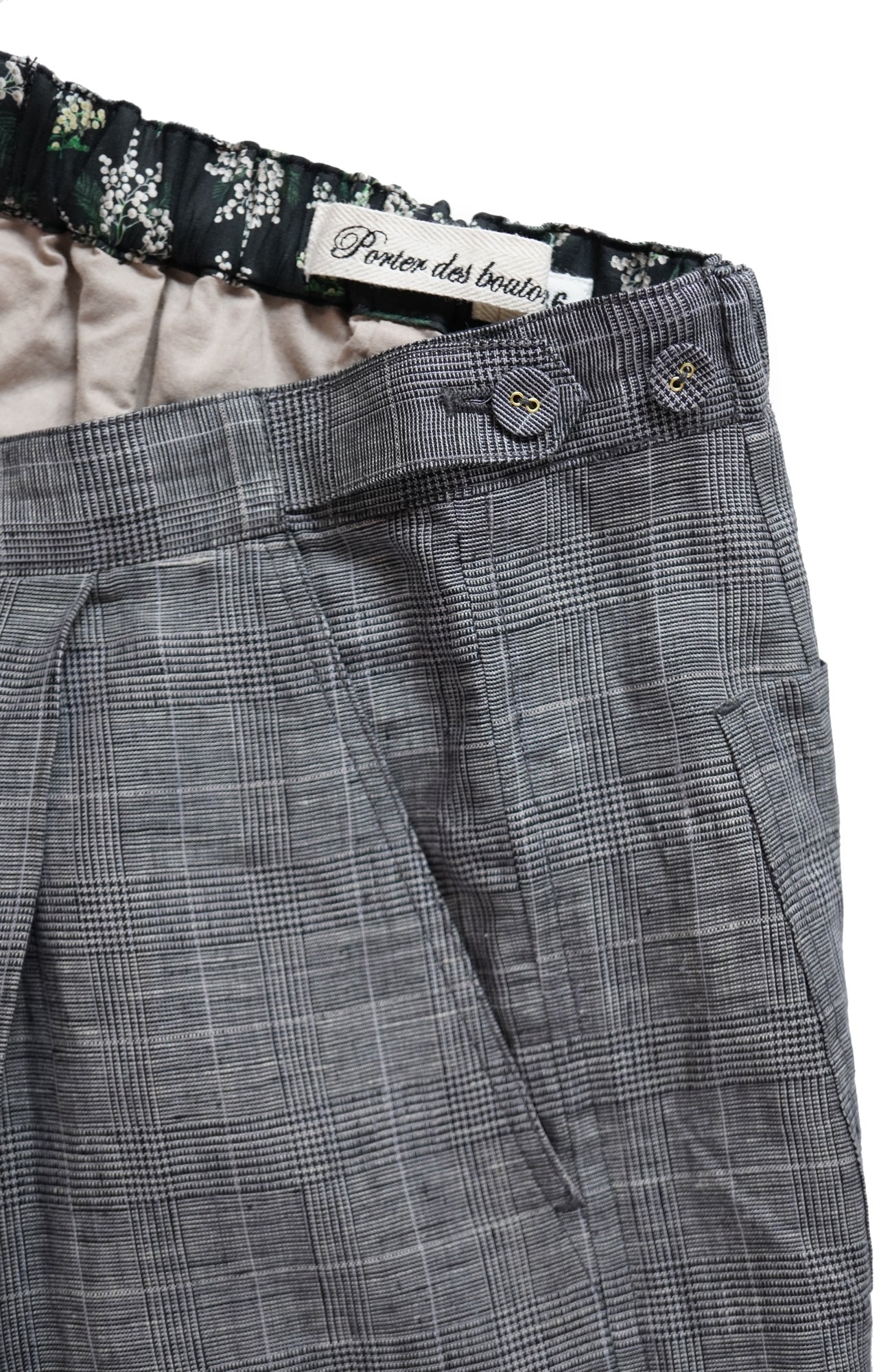 Glen check pants (2025 Summer Collection)