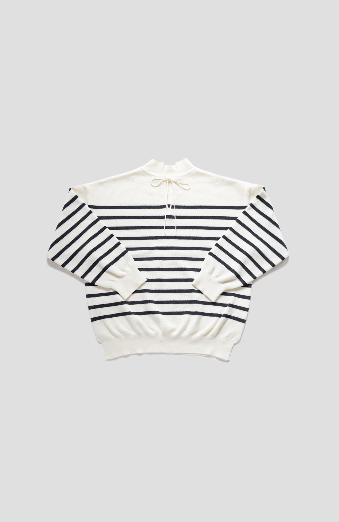 Fondant knit border 2way pullover (2025 Autumn & Winter Collection)