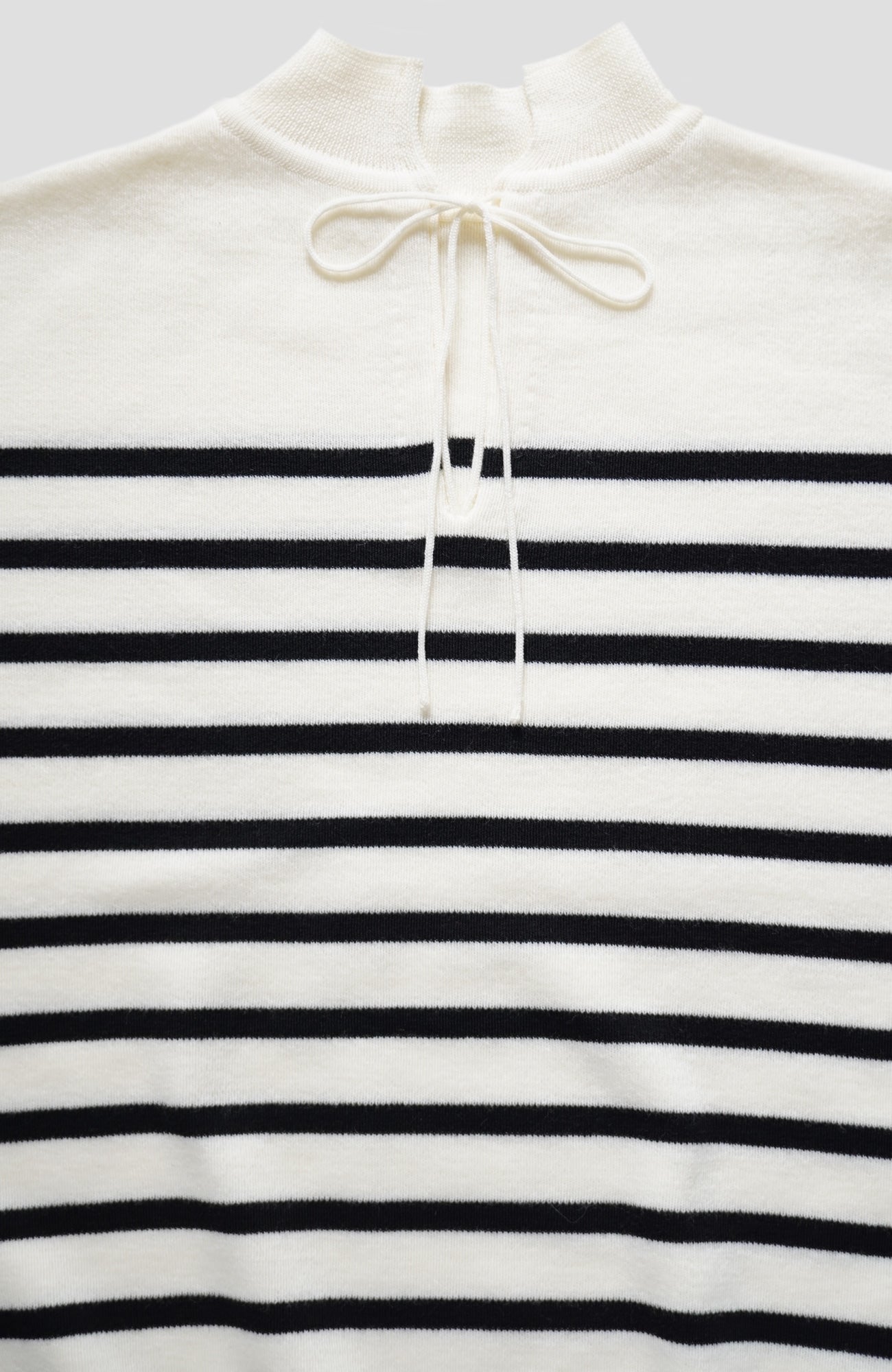 Fondant knit border 2way pullover (2025 Autumn & Winter Collection)