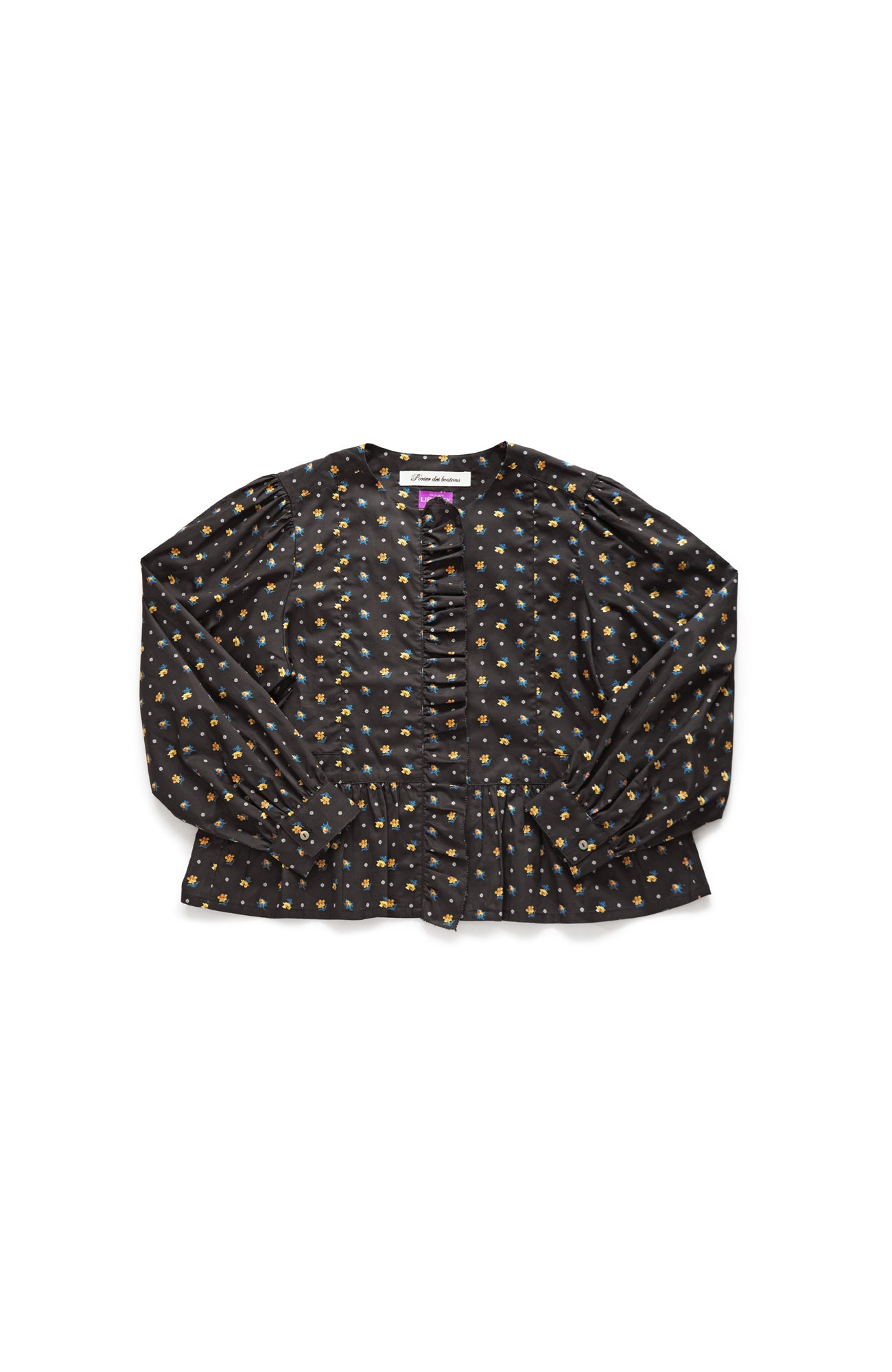 LIBERTY PRINTフロントフリルブラウス(2025-2026 Winter & Pre-spring Collection)