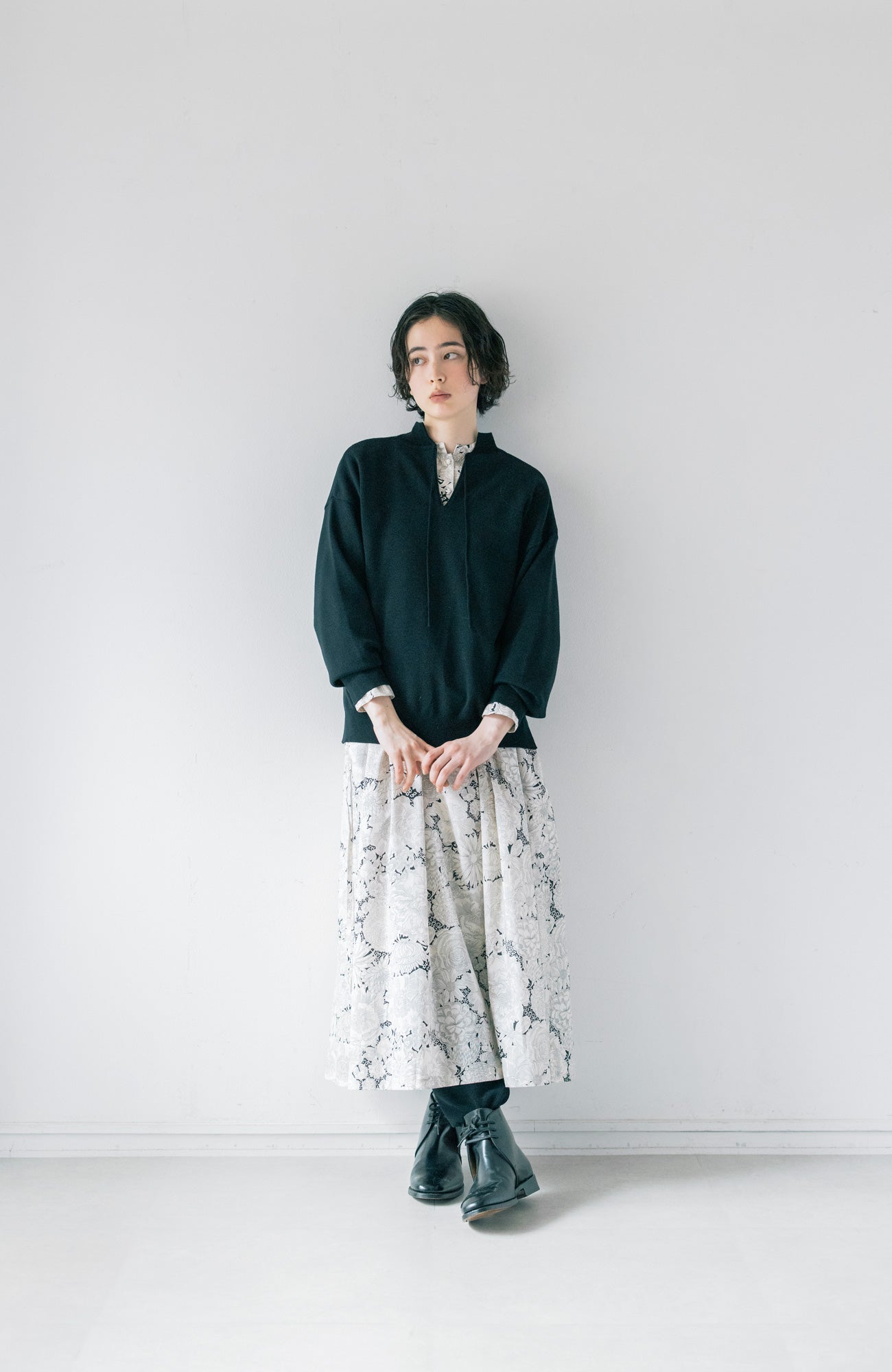 Fondant knit 2way pullover (2025 Autumn & Winter Collection)