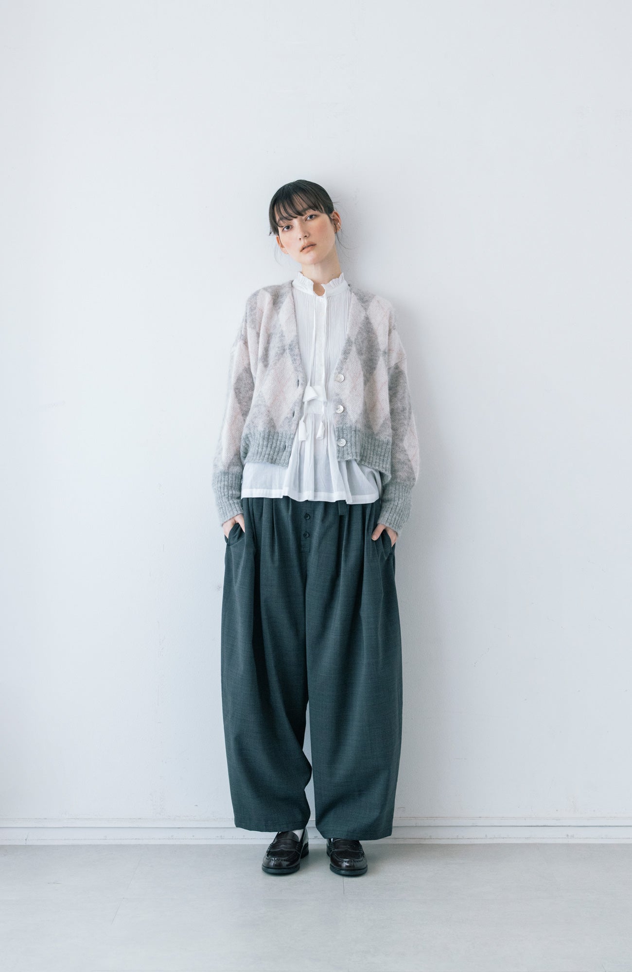 アーガイルカーディガン(2025-2026 Winter & Pre-spring Collection)