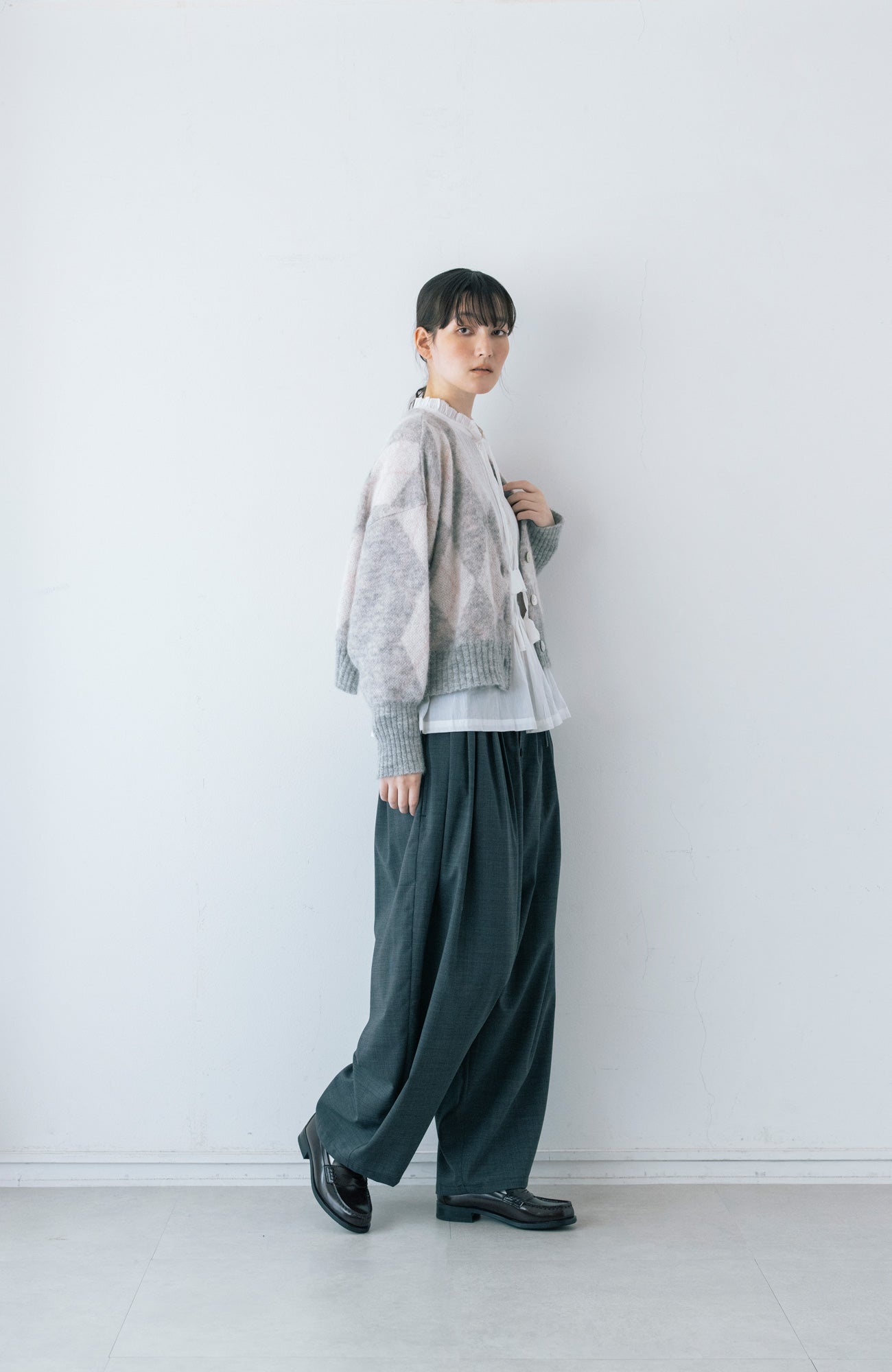 アーガイルカーディガン(2025-2026 Winter & Pre-spring Collection)