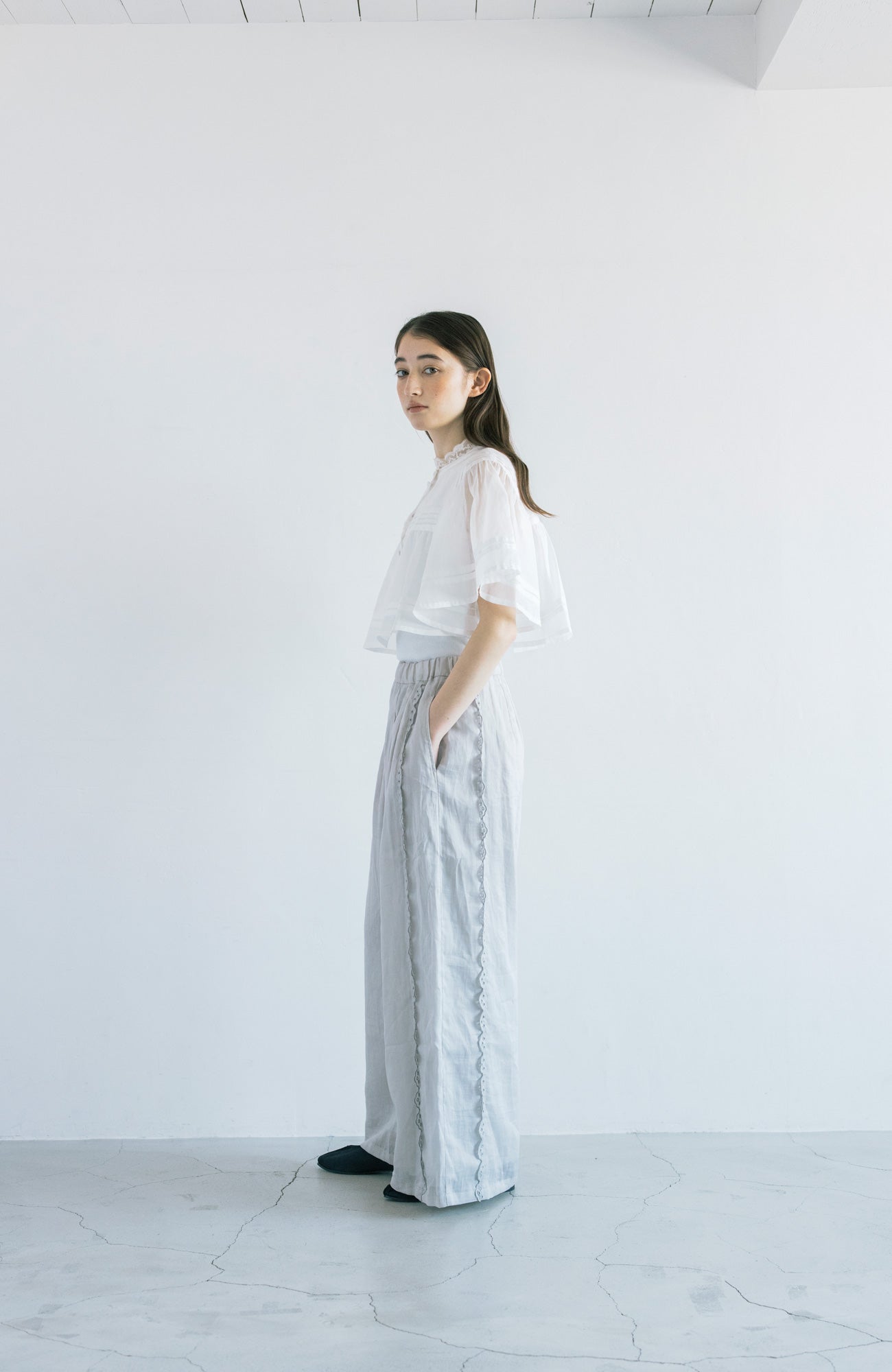 ボーラースカラップパンツ(2025 Summer Collection)