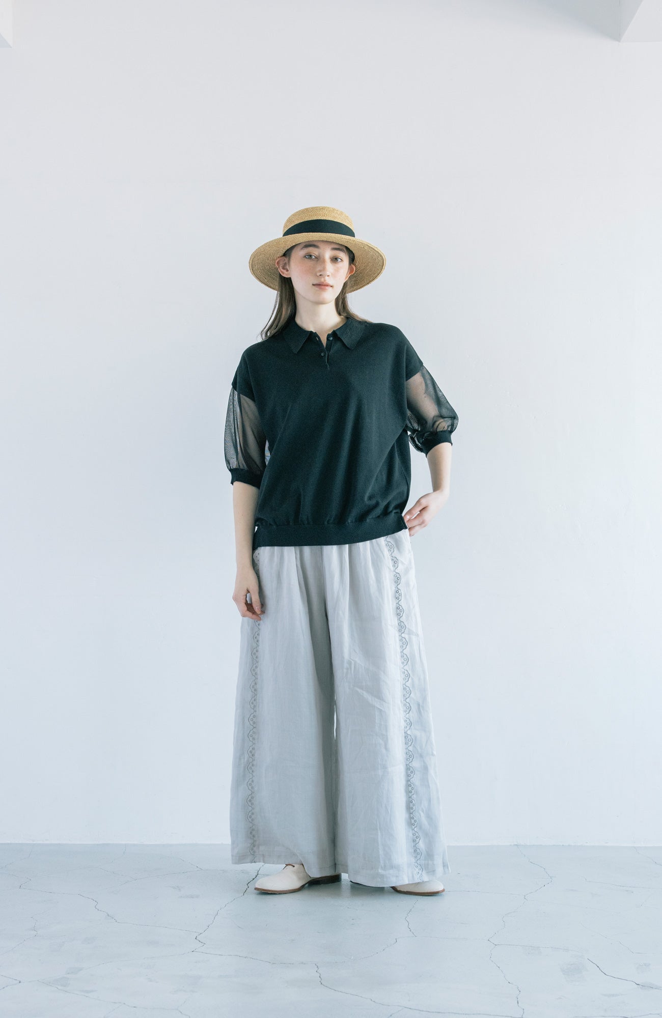 Polo collar knit (2025 Summer Collection)
