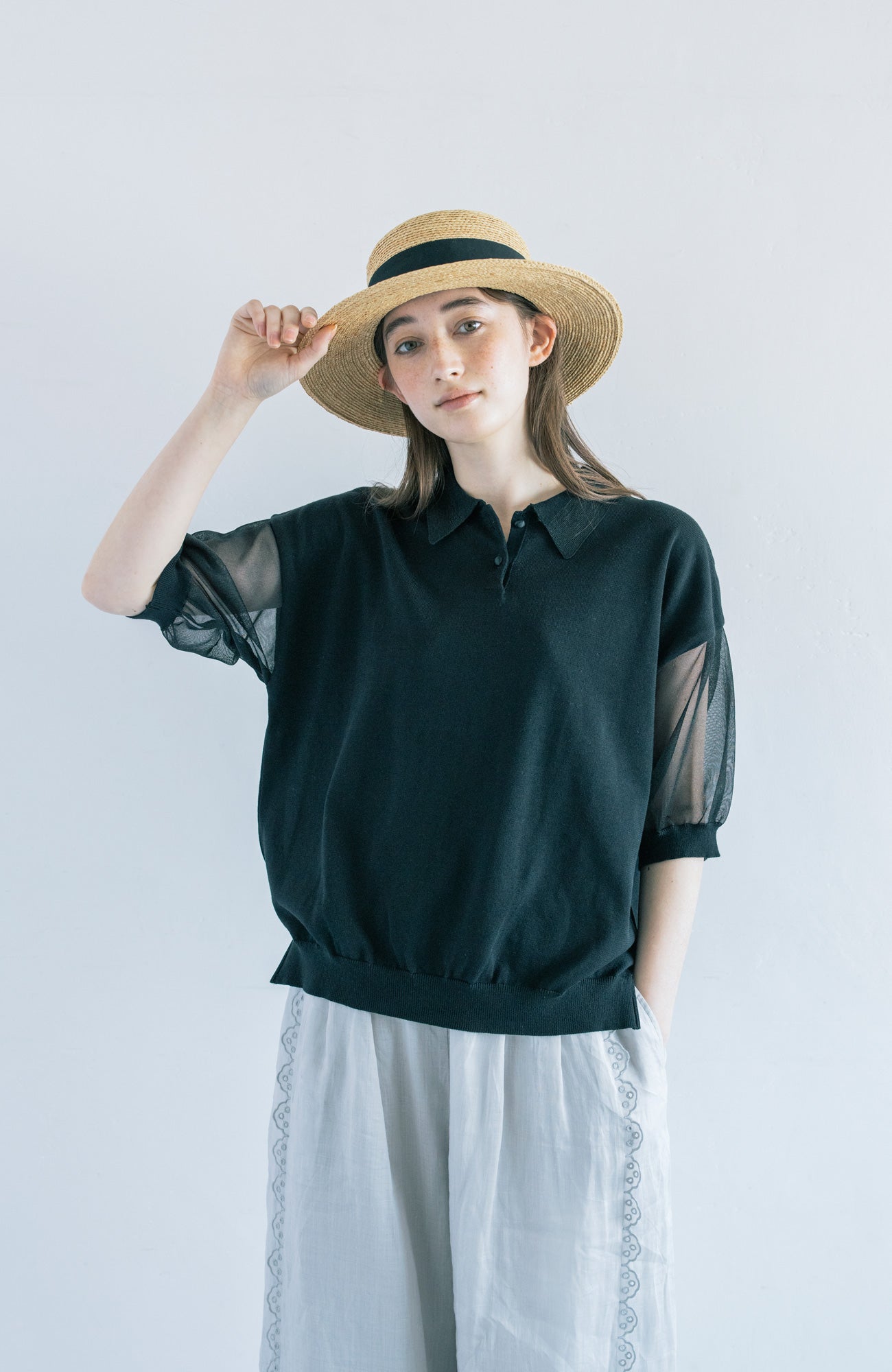 Polo collar knit (2025 Summer Collection)