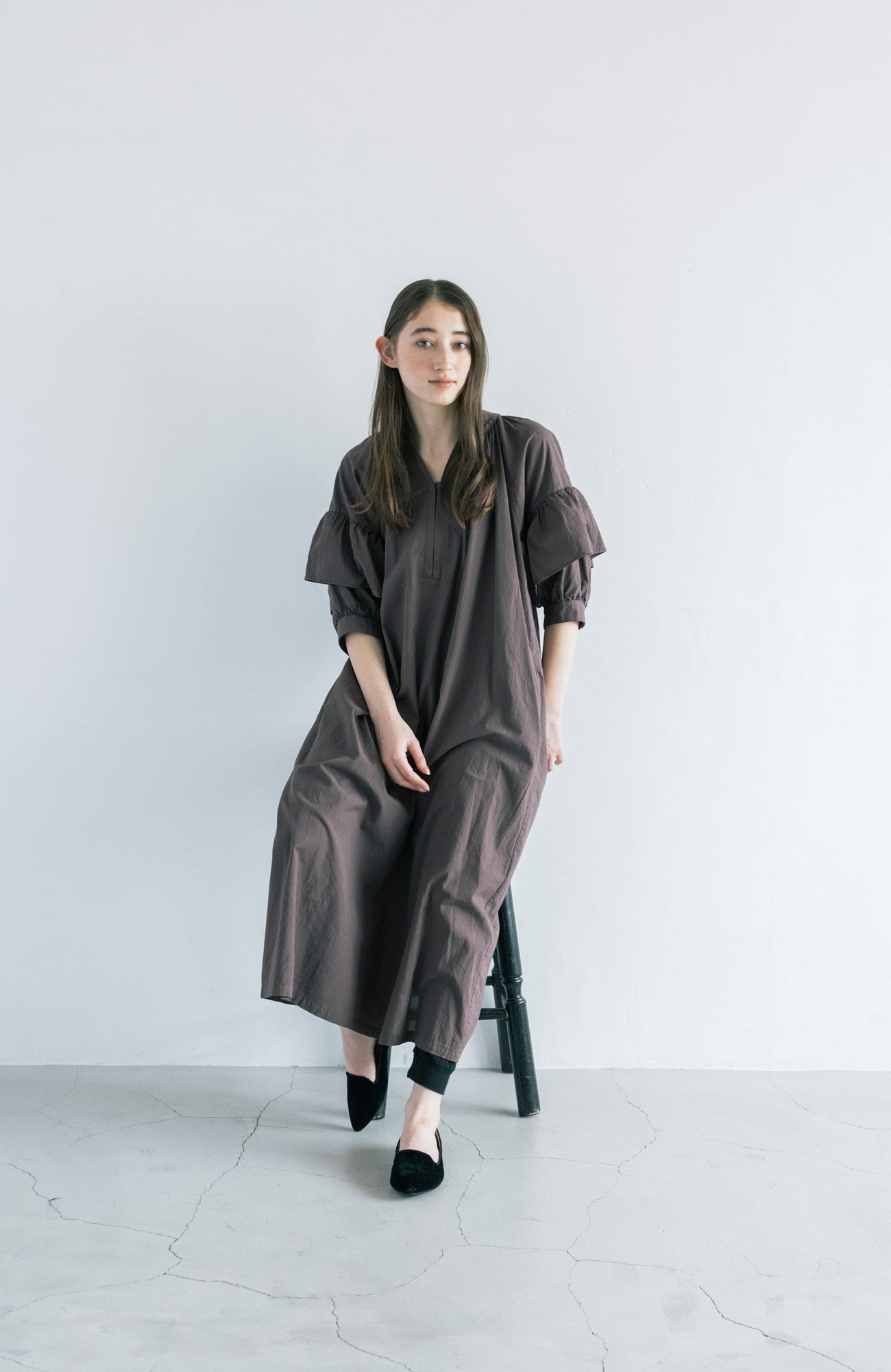 Frill Sleeve Dress (2025 Summer Collection)