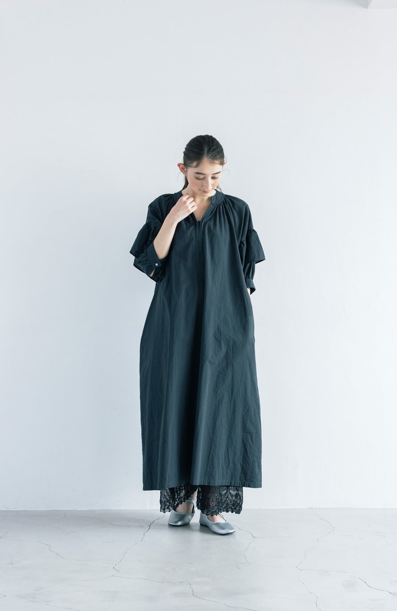 Frill Sleeve Dress (2025 Summer Collection)