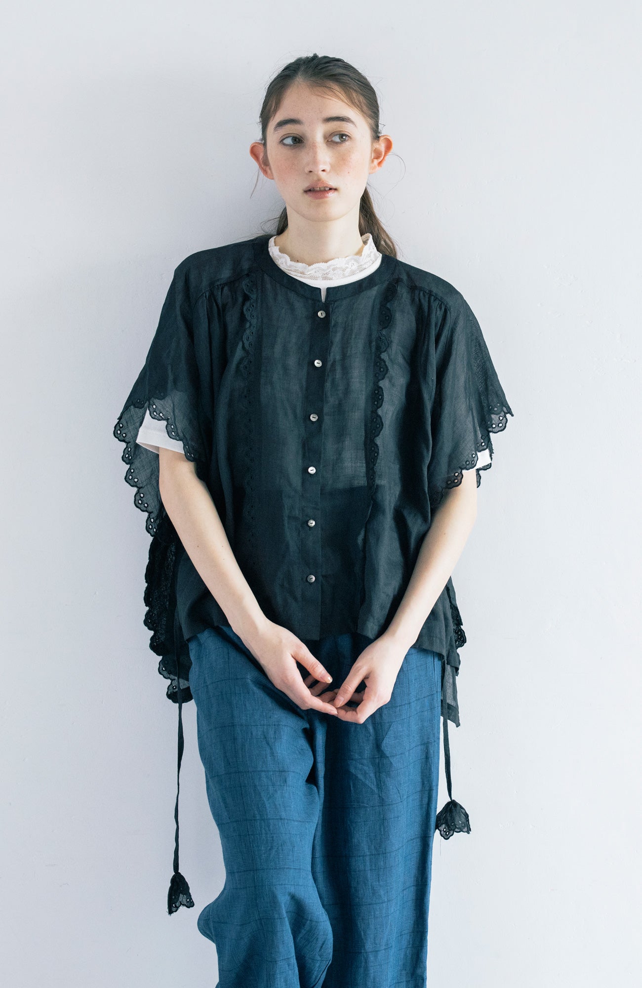 Bowler Scallop Blouse (2025 Summer Collection)